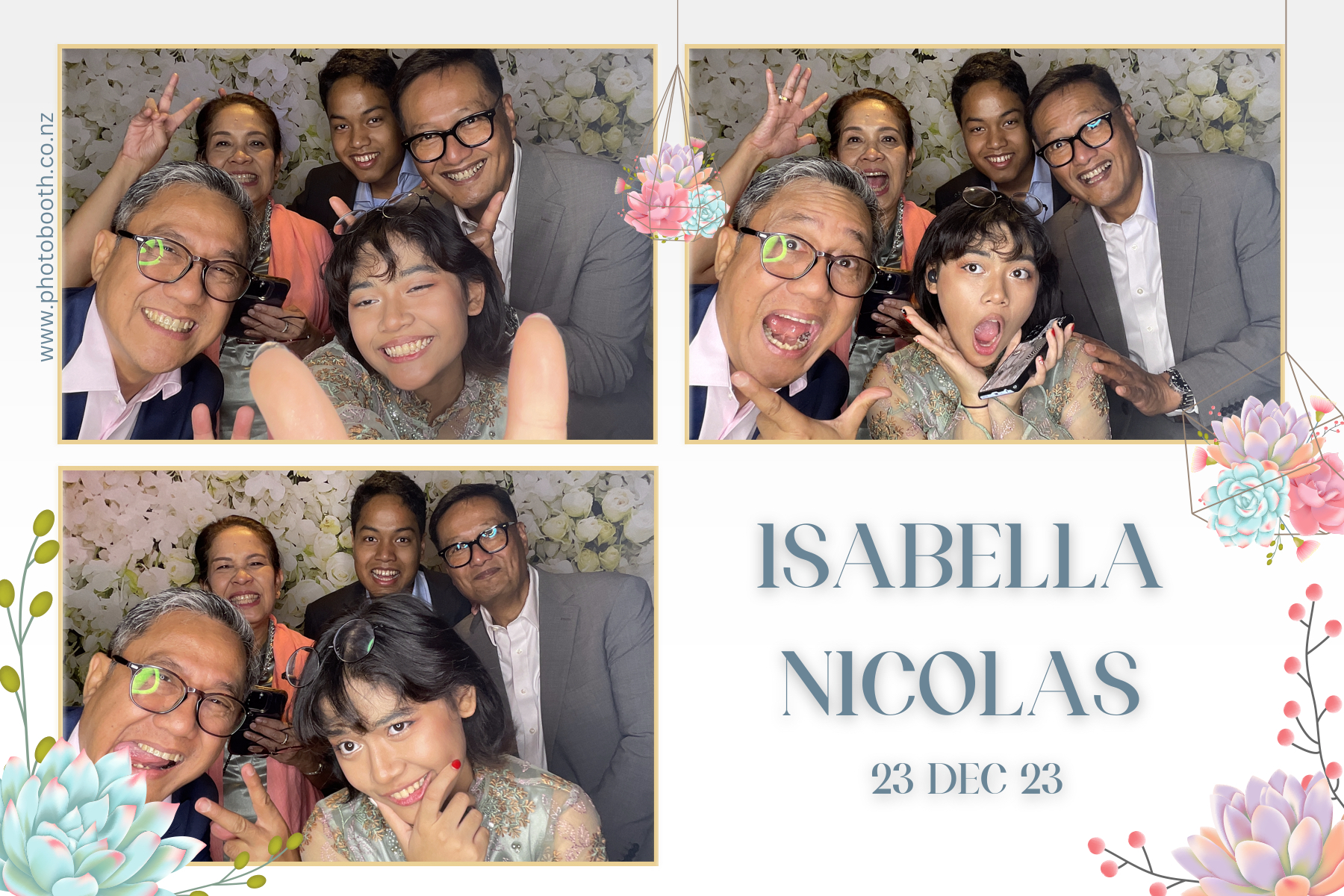 Isabella & Nicolas's Wedding | View more photos from the event at gallery.photobooth.co.nz/u/SelfieCentral/Isabella-Nicolass-Wedding