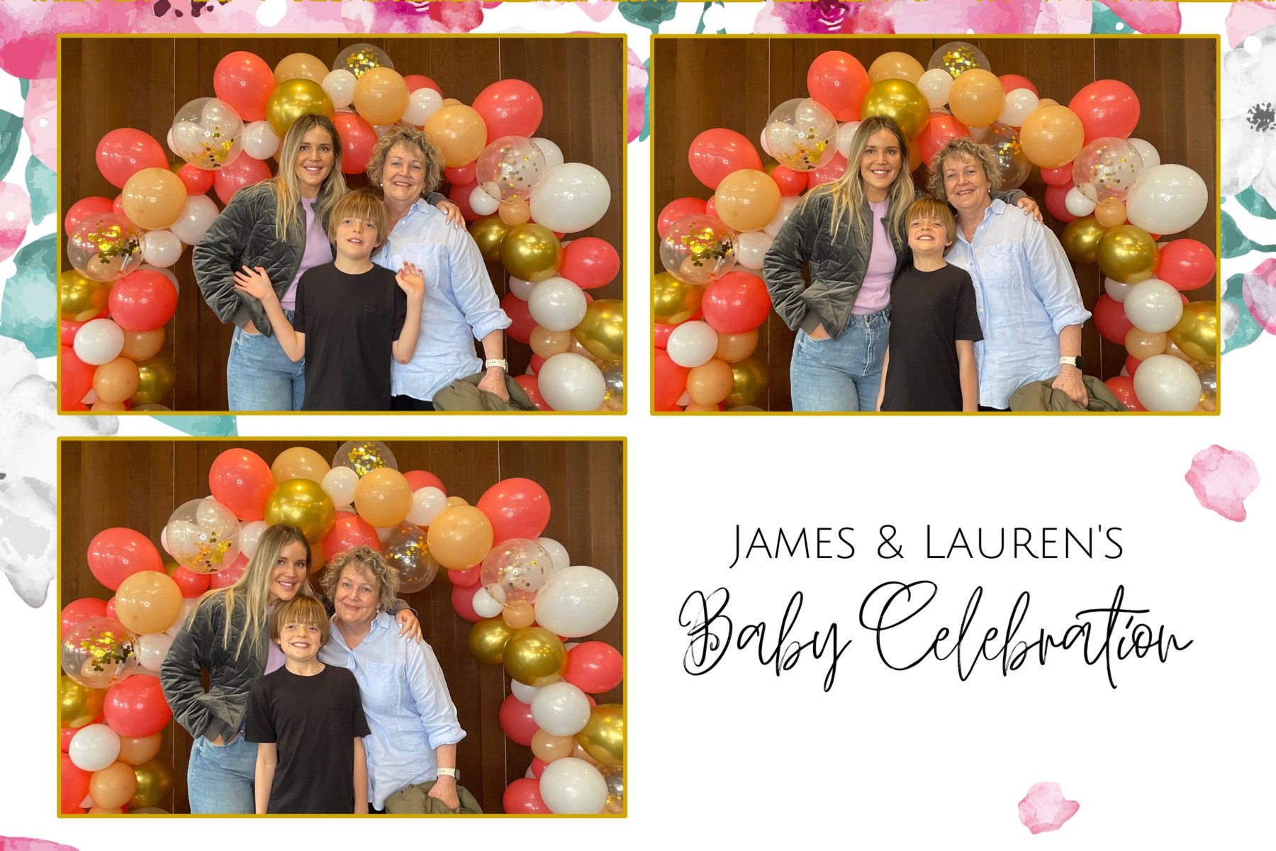 James and Lauren's Baby Celebration | View more photos from the event at gallery.photobooth.co.nz/u/SelfieCentral/James-and-Laurens-Baby-Celebration