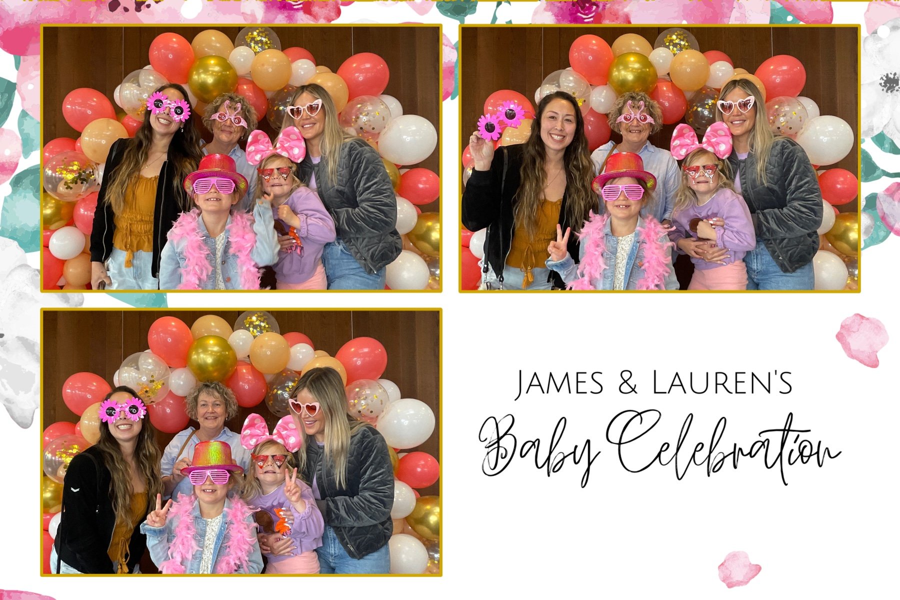 James and Lauren's Baby Celebration | View more photos from the event at gallery.photobooth.co.nz/u/SelfieCentral/James-and-Laurens-Baby-Celebration