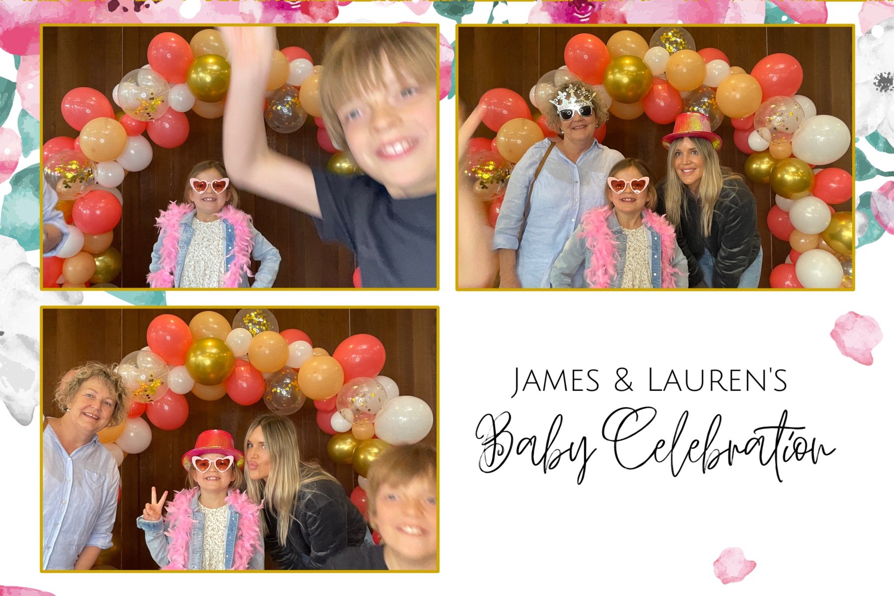 James and Lauren's Baby Celebration | View more photos from the event at gallery.photobooth.co.nz/u/SelfieCentral/James-and-Laurens-Baby-Celebration