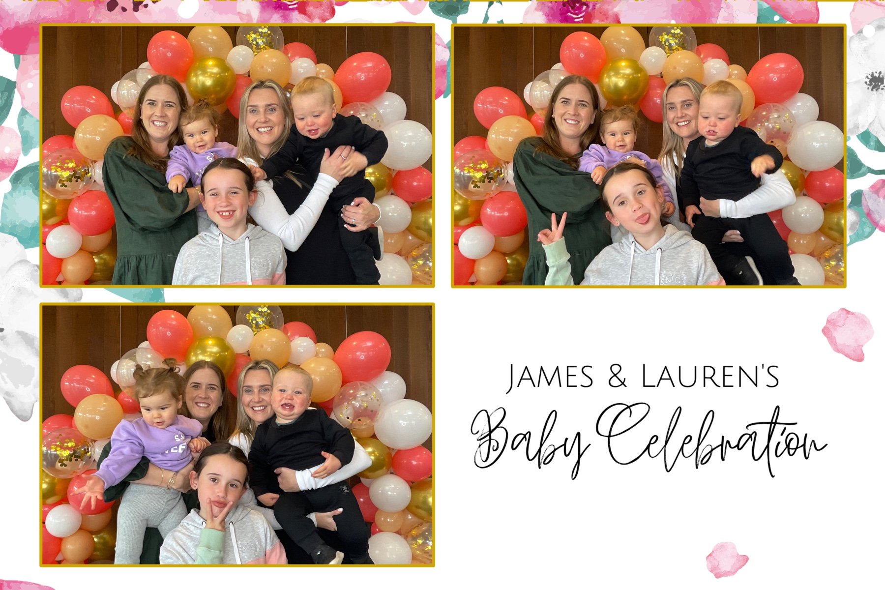 James and Lauren's Baby Celebration | View more photos from the event at gallery.photobooth.co.nz/u/SelfieCentral/James-and-Laurens-Baby-Celebration