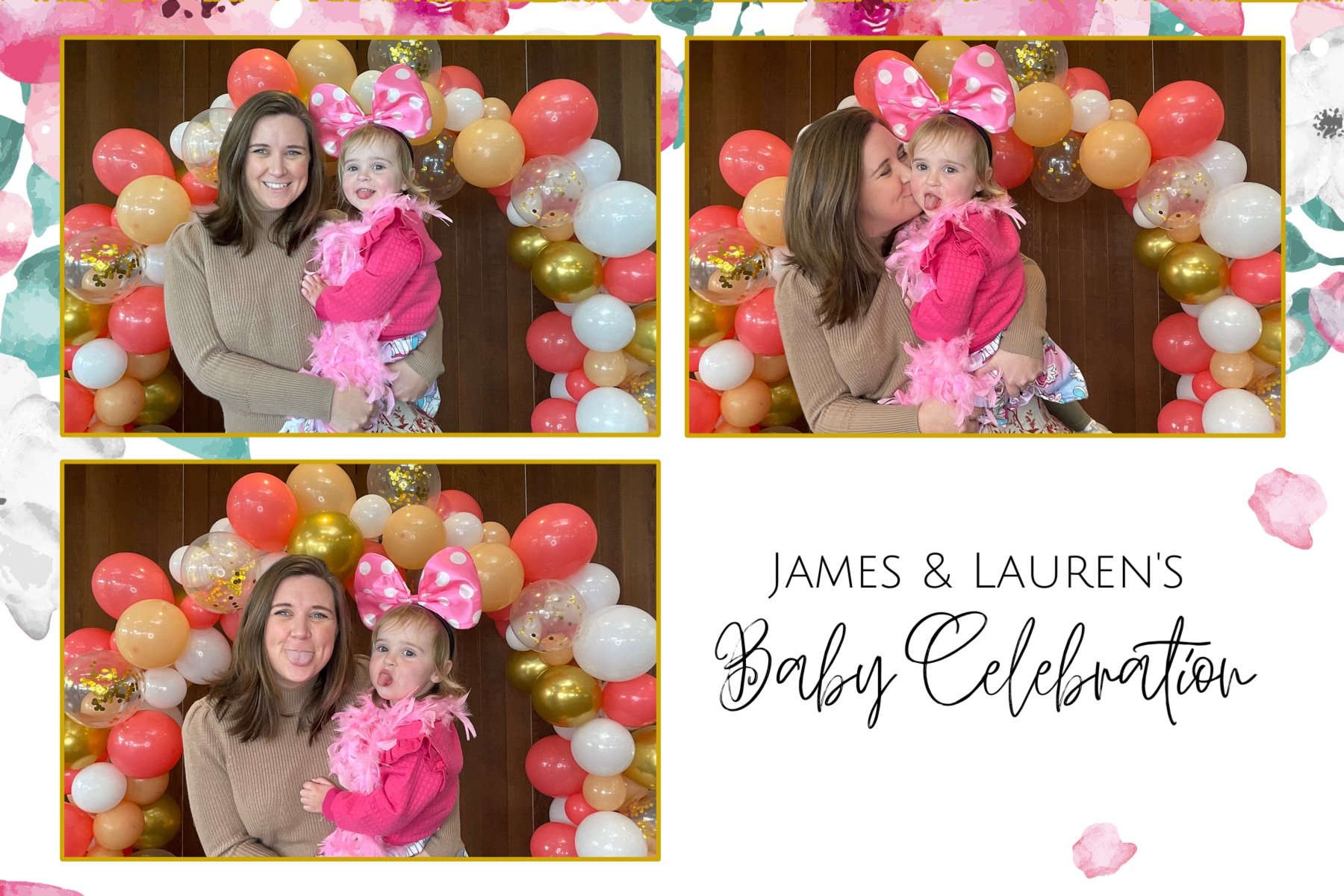 James and Lauren's Baby Celebration | View more photos from the event at gallery.photobooth.co.nz/u/SelfieCentral/James-and-Laurens-Baby-Celebration