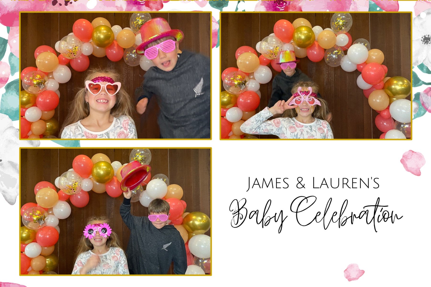 James and Lauren's Baby Celebration | View more photos from the event at gallery.photobooth.co.nz/u/SelfieCentral/James-and-Laurens-Baby-Celebration