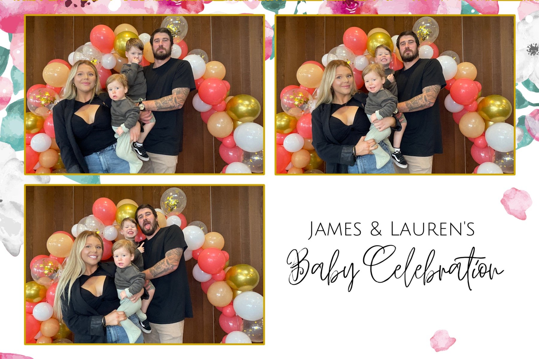 James and Lauren's Baby Celebration | View more photos from the event at gallery.photobooth.co.nz/u/SelfieCentral/James-and-Laurens-Baby-Celebration