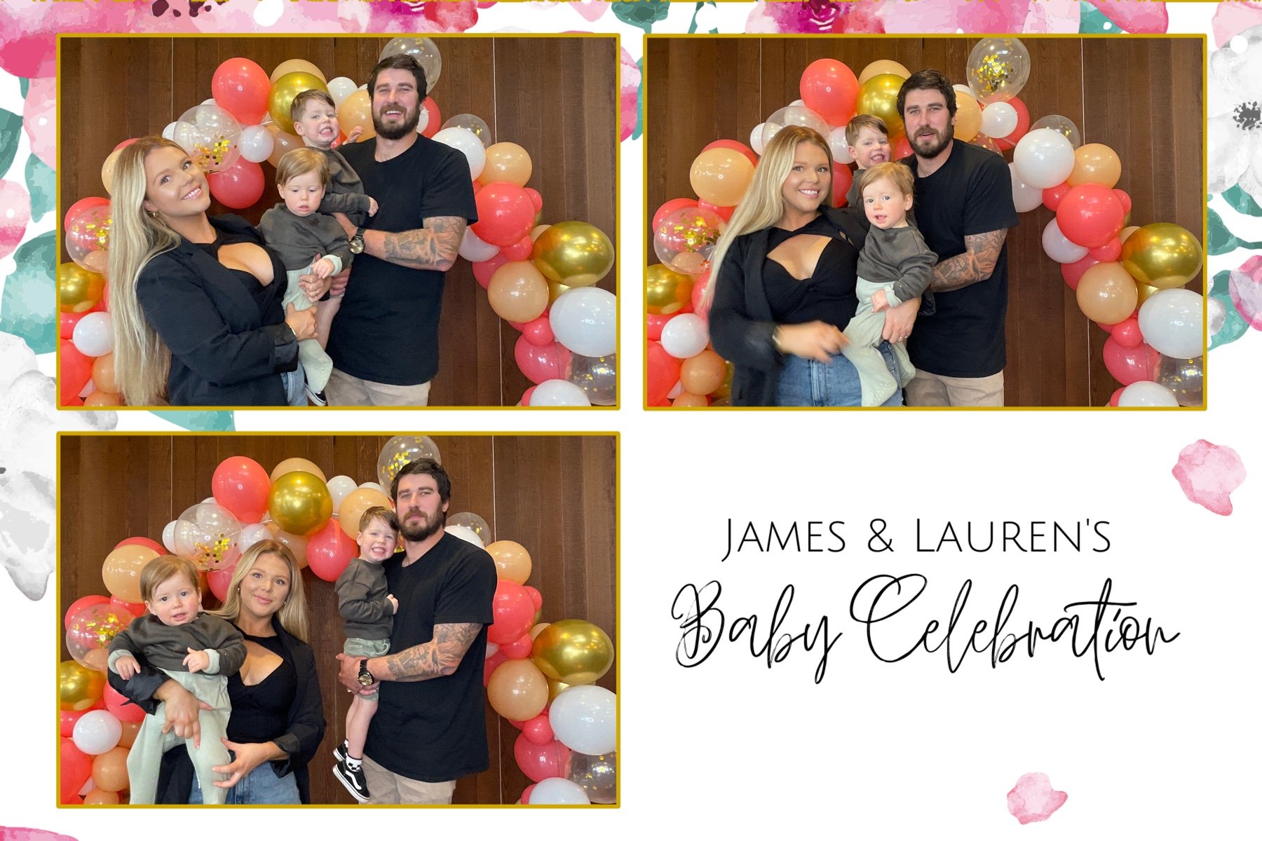 James and Lauren's Baby Celebration | View more photos from the event at gallery.photobooth.co.nz/u/SelfieCentral/James-and-Laurens-Baby-Celebration