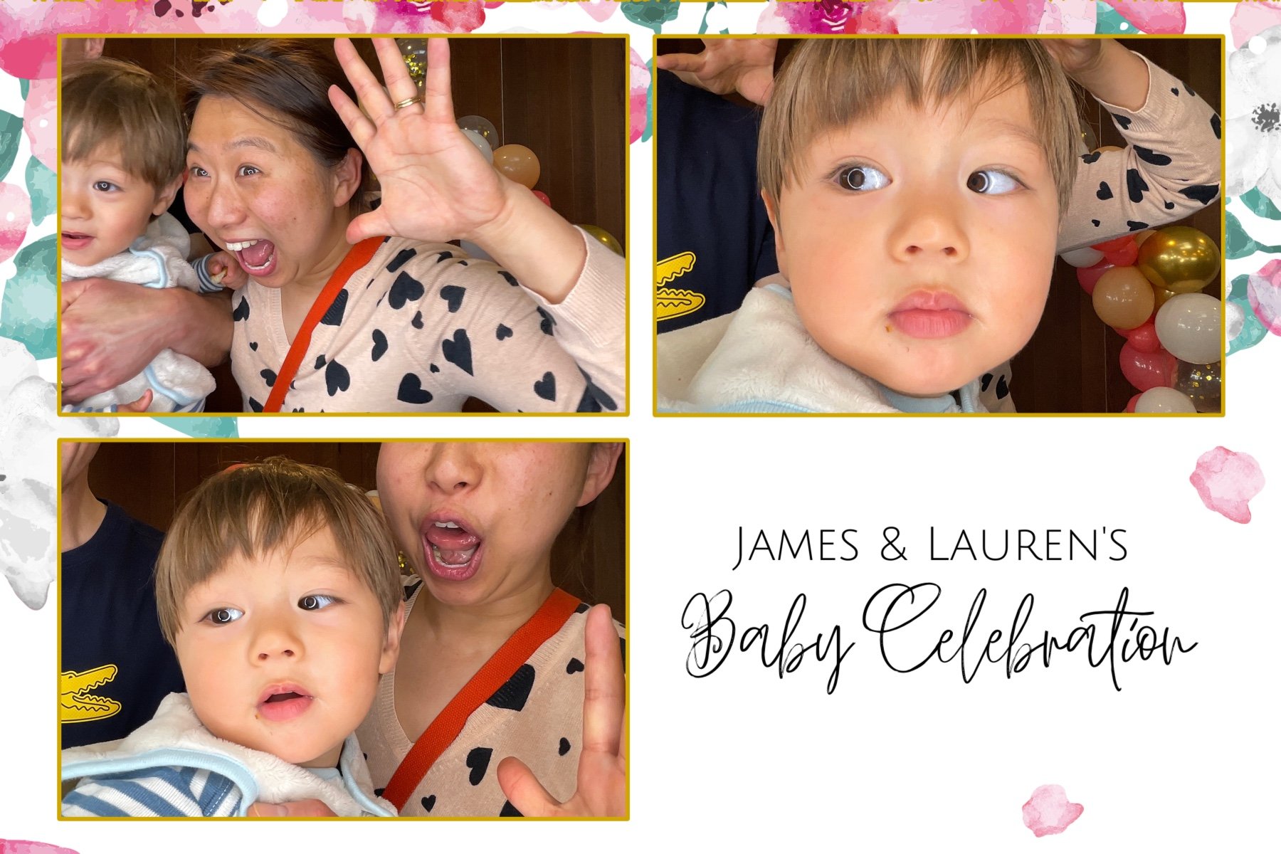James and Lauren's Baby Celebration | View more photos from the event at gallery.photobooth.co.nz/u/SelfieCentral/James-and-Laurens-Baby-Celebration