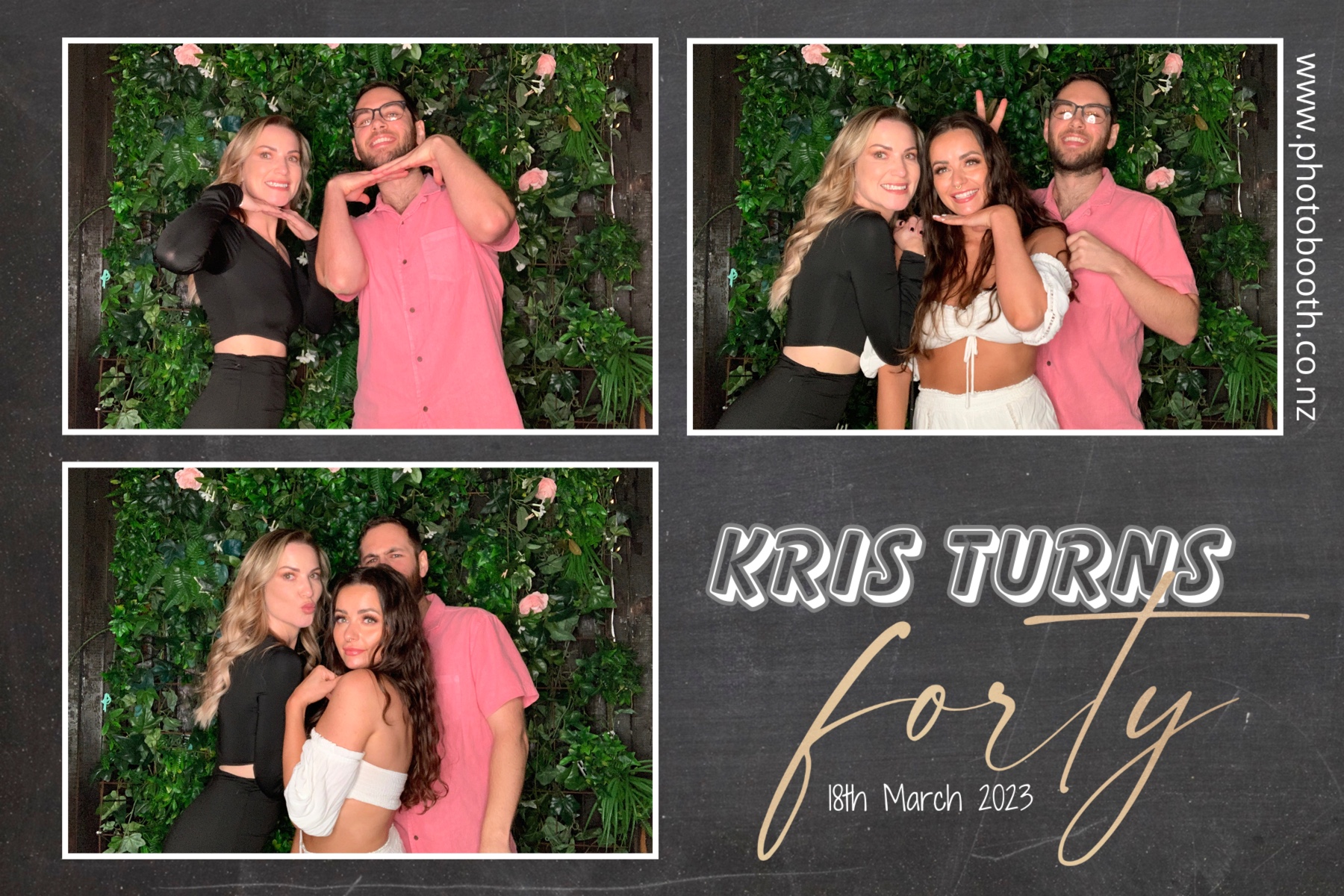 Kris's 40th | View more photos from the event at gallery.photobooth.co.nz/u/SelfieCentral/Kriss-40th