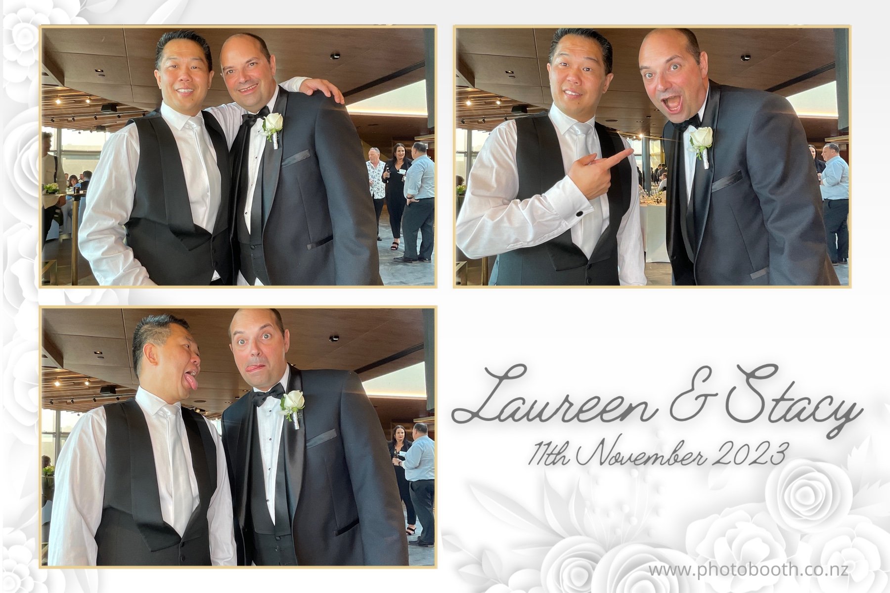 Laureen & Stacy's Wedding | View more photos from the event at gallery.photobooth.co.nz/u/SelfieCentral/Laureen-Stacys-Wedding
