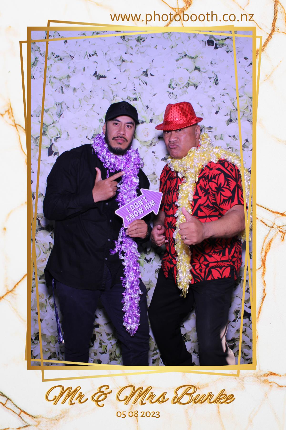Mr & Mrs Burke | View more photos from the event at gallery.photobooth.co.nz/u/SelfieCentral/Mr-Mrs-Burke