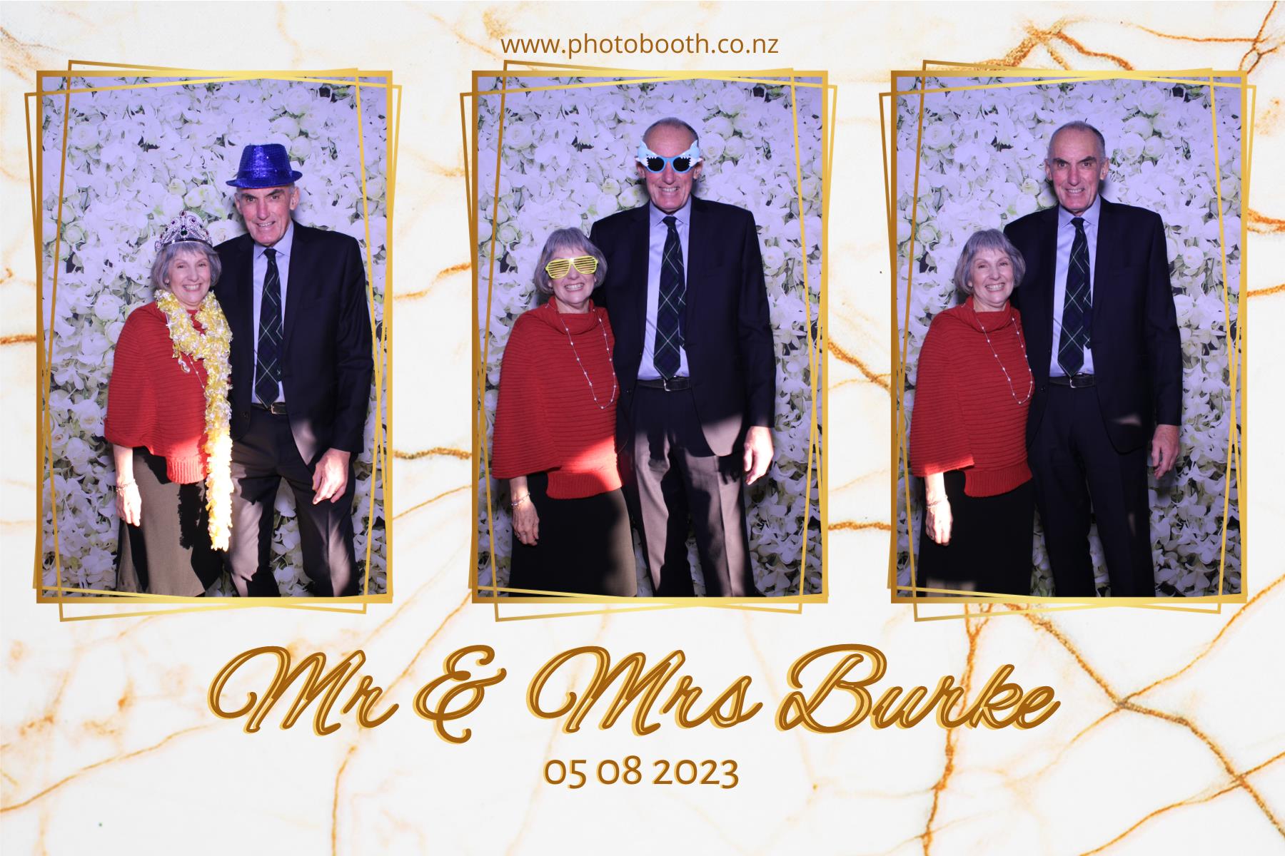 Mr & Mrs Burke | View more photos from the event at gallery.photobooth.co.nz/u/SelfieCentral/Mr-Mrs-Burke
