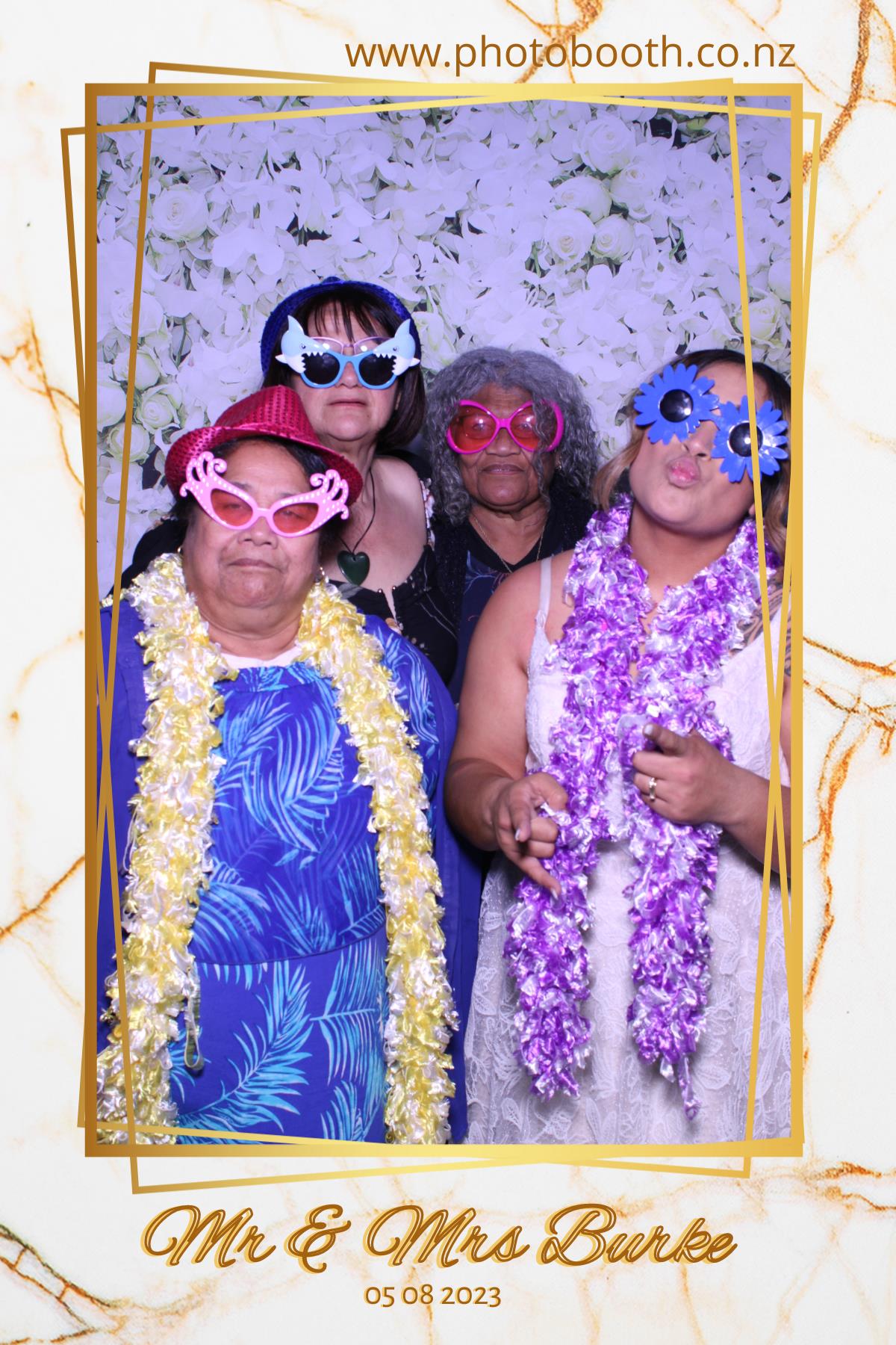 Mr & Mrs Burke | View more photos from the event at gallery.photobooth.co.nz/u/SelfieCentral/Mr-Mrs-Burke