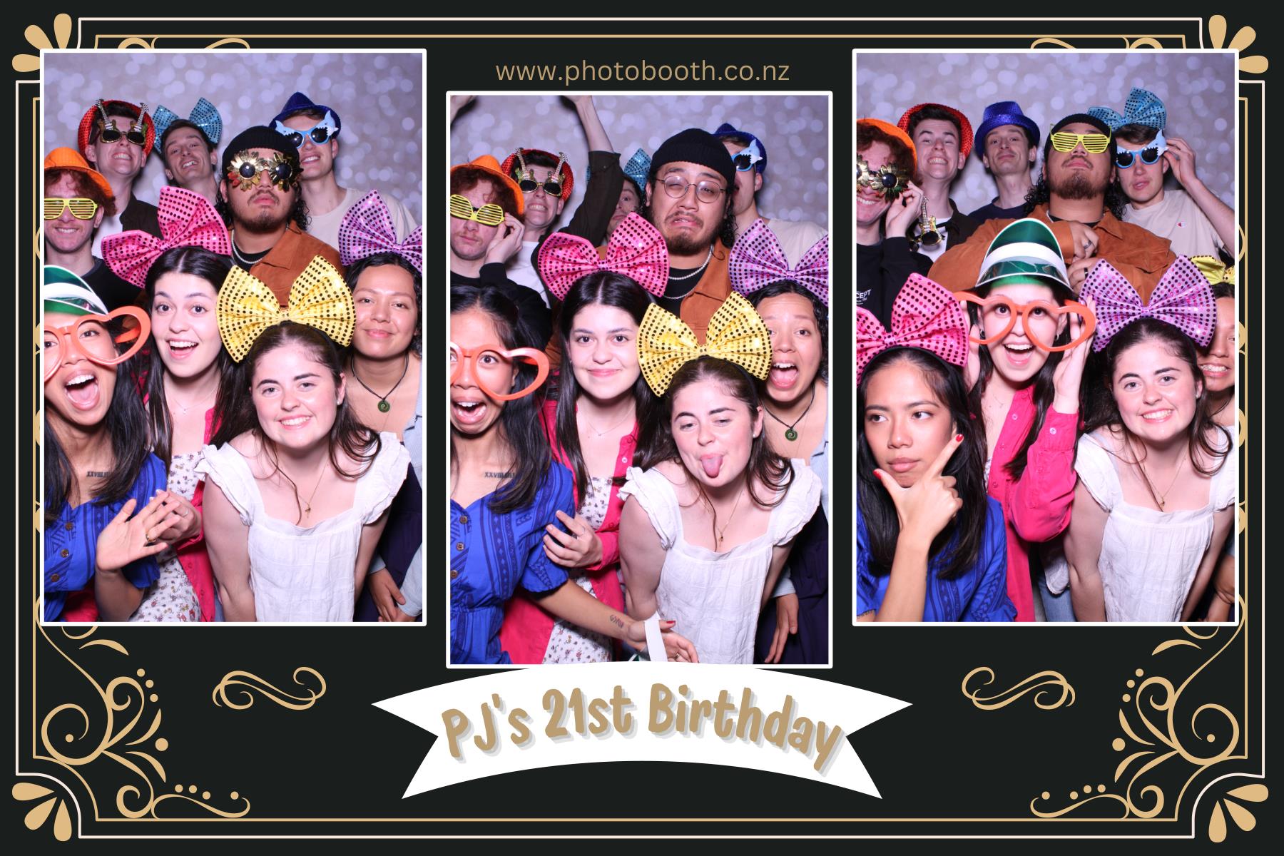 PJ's 21st | View more photos from the event at gallery.photobooth.co.nz/u/SelfieCentral/PJs-21st