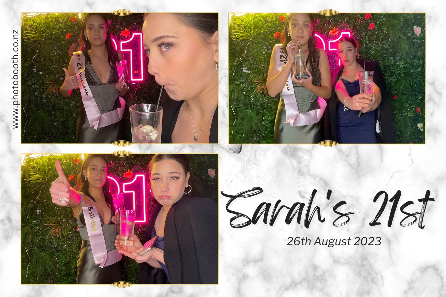 Sarah's 21st | View more photos from the event at gallery.photobooth.co.nz/u/SelfieCentral/Sarahs-21st