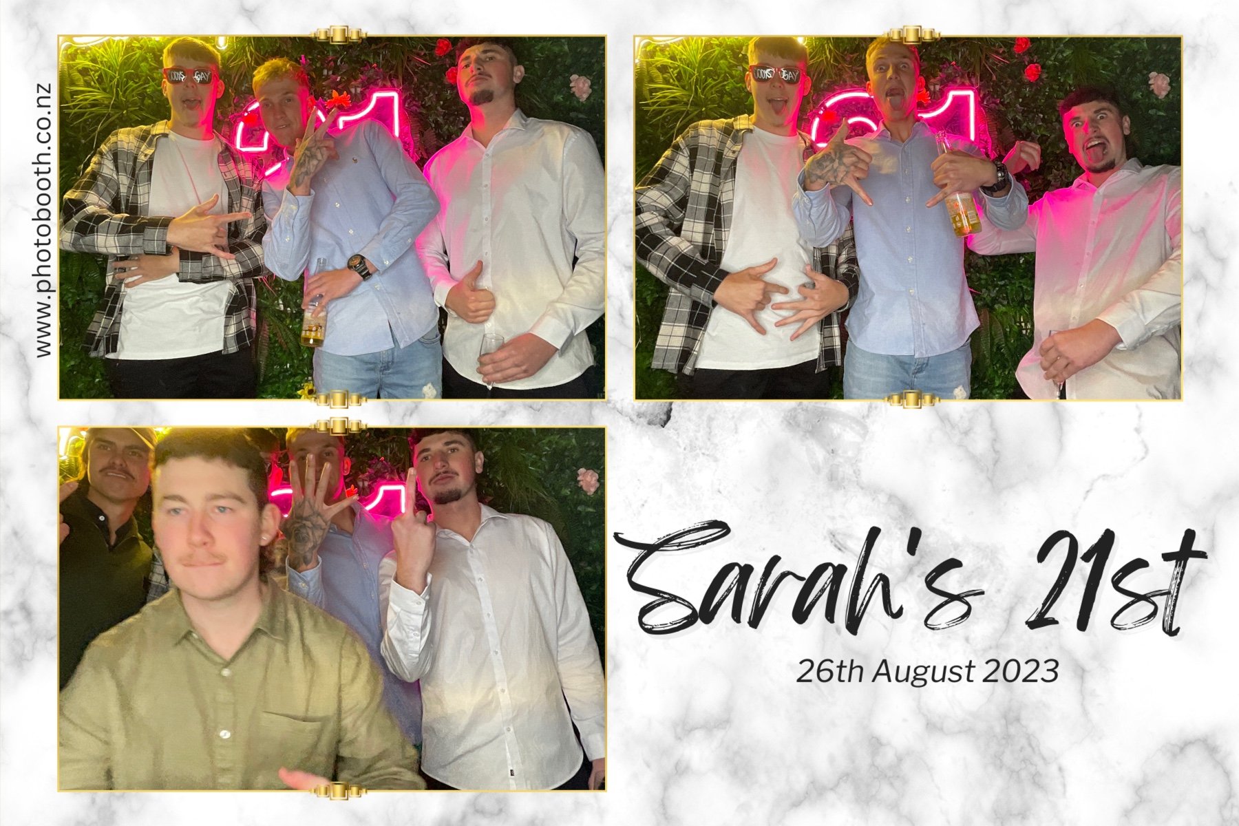 Sarah's 21st | View more photos from the event at gallery.photobooth.co.nz/u/SelfieCentral/Sarahs-21st