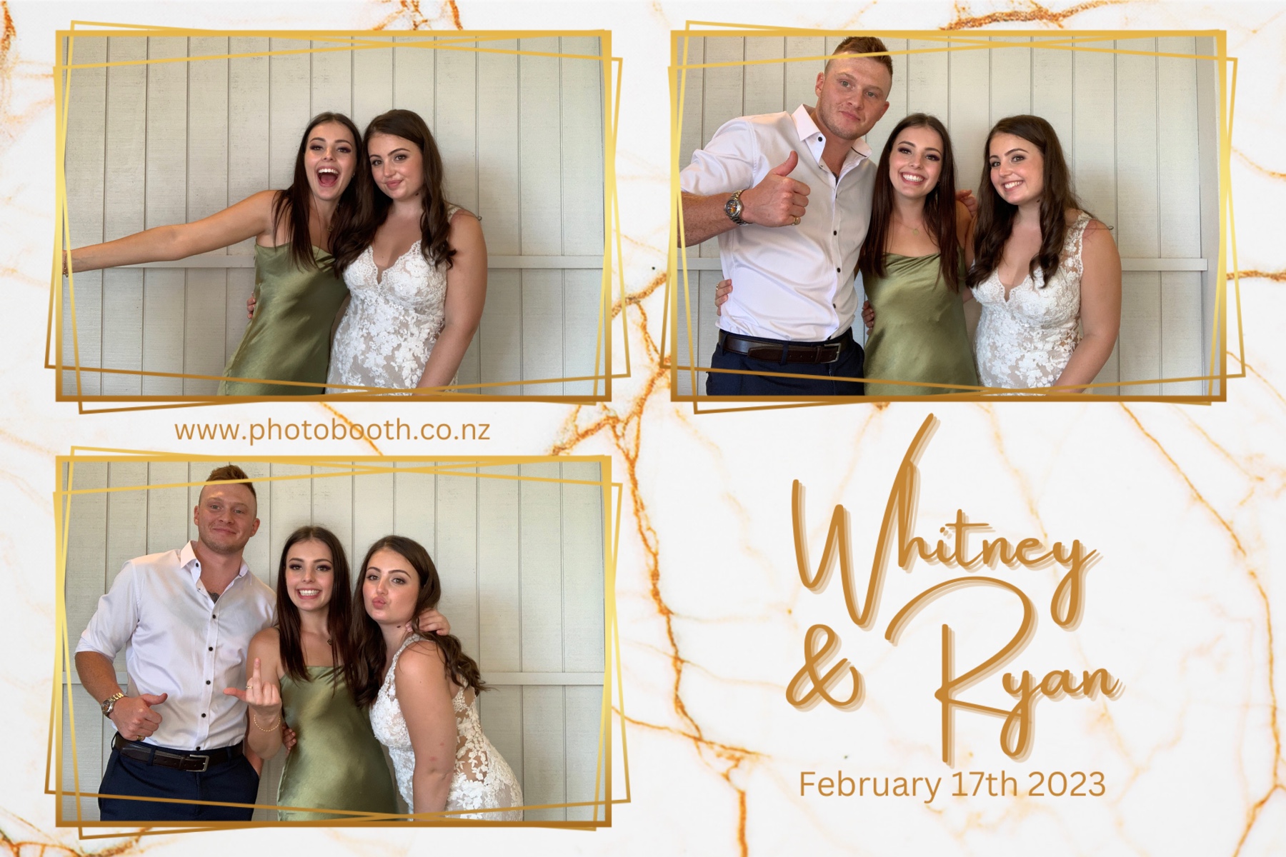 Whitney & Ryan's Wedding | View more photos from the event at gallery.photobooth.co.nz/u/SelfieCentral/Whitney-Ryans-Wedding