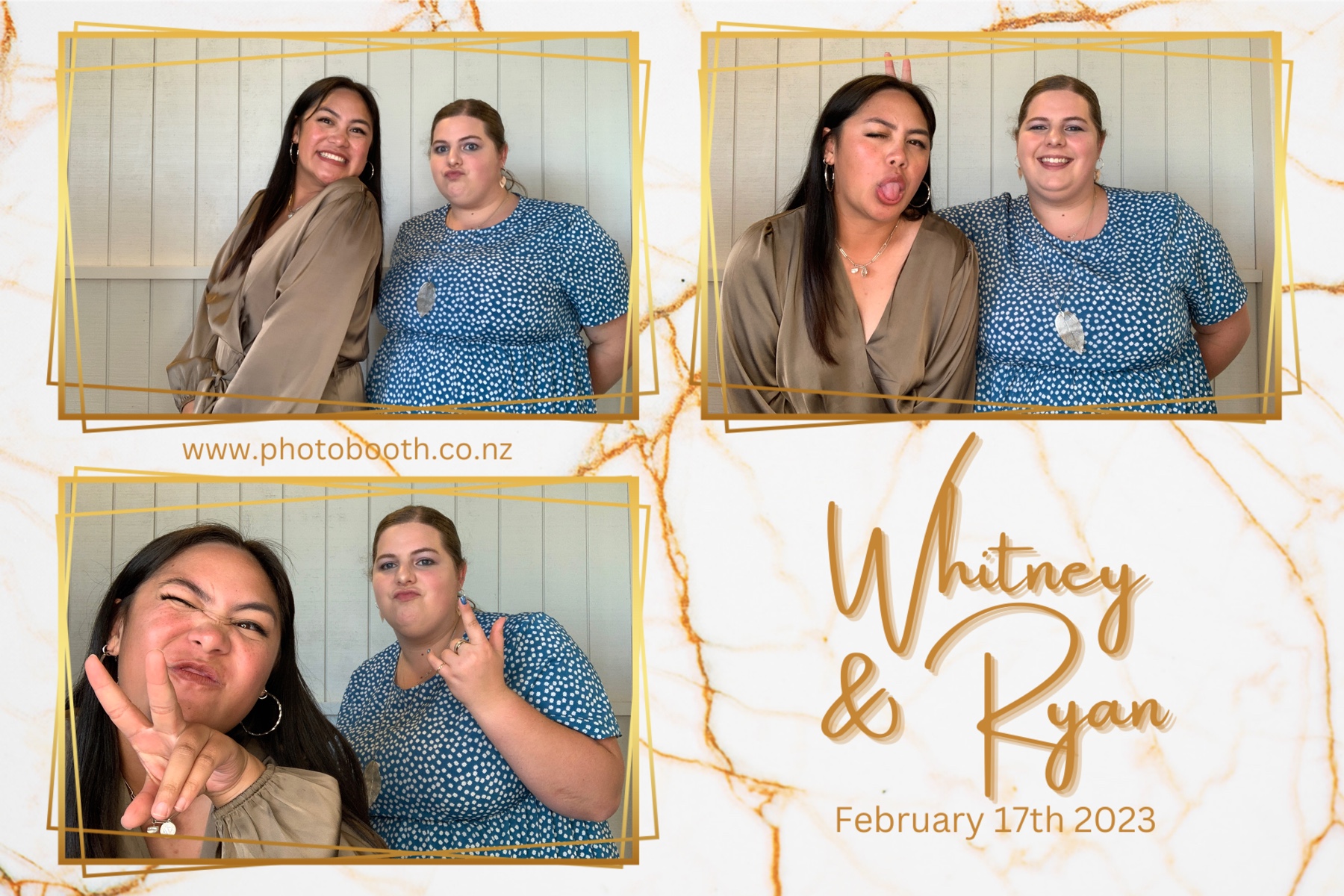 Whitney & Ryan's Wedding | View more photos from the event at gallery.photobooth.co.nz/u/SelfieCentral/Whitney-Ryans-Wedding