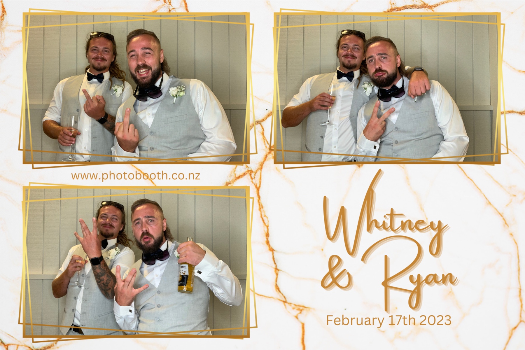 Whitney & Ryan's Wedding | View more photos from the event at gallery.photobooth.co.nz/u/SelfieCentral/Whitney-Ryans-Wedding