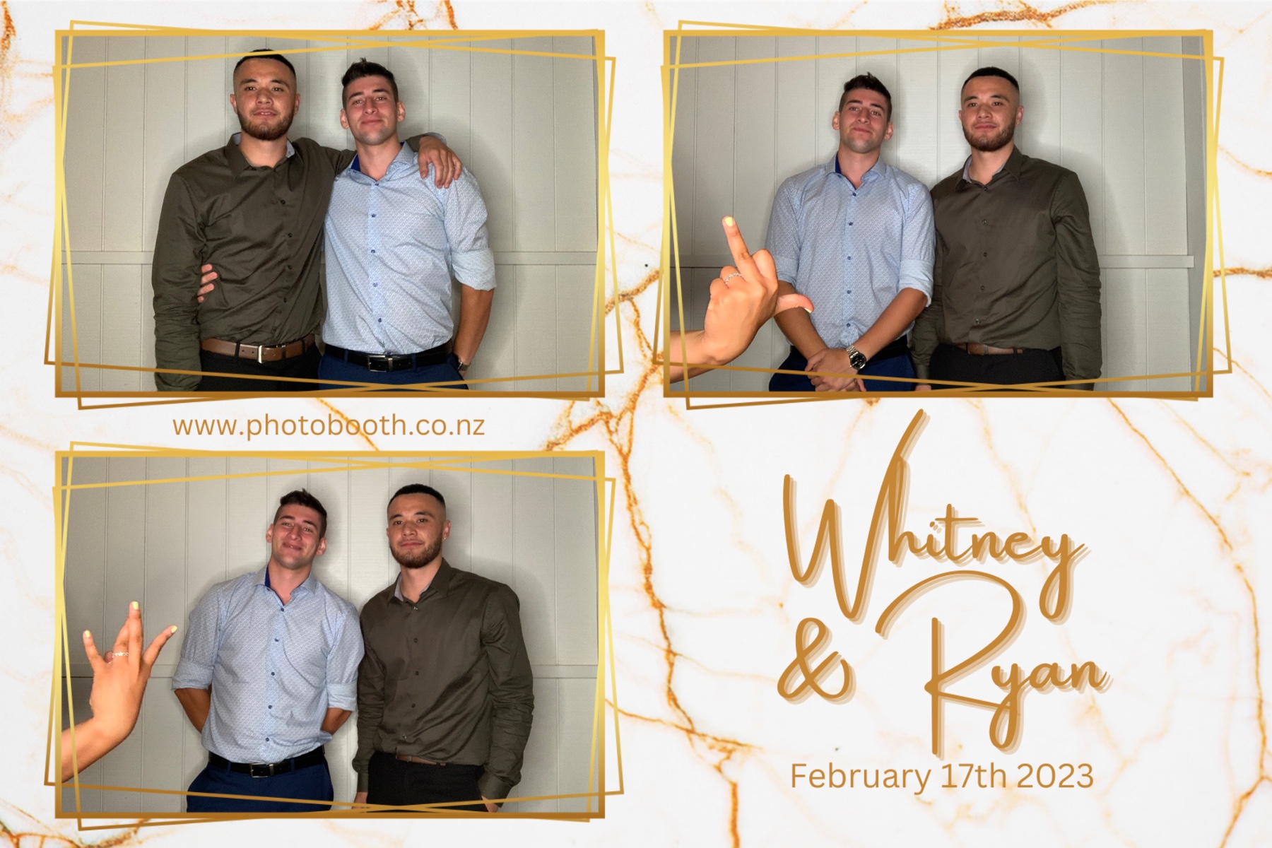 Whitney & Ryan's Wedding | View more photos from the event at gallery.photobooth.co.nz/u/SelfieCentral/Whitney-Ryans-Wedding