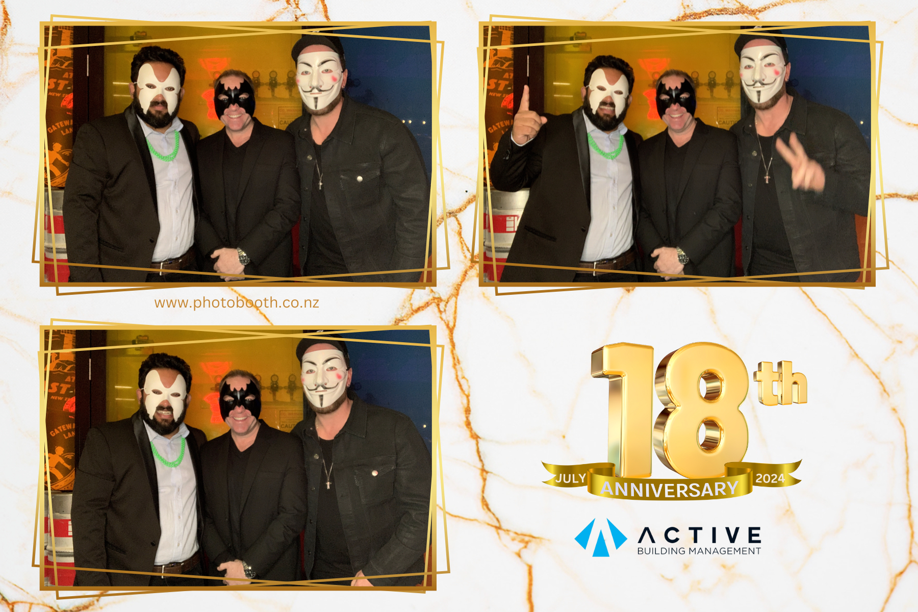 Active's 18th Anniversary | View more photos from the event at gallery.photobooth.co.nz/u/SelfieCentral/Actives-18th-Anniversary