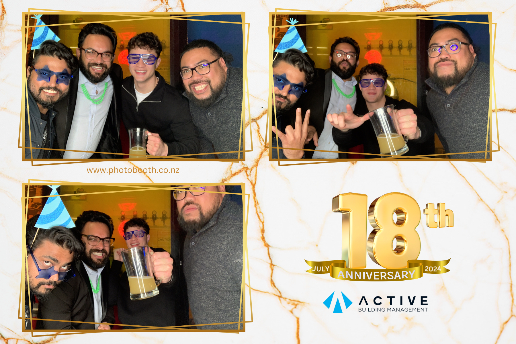 Active's 18th Anniversary | View more photos from the event at gallery.photobooth.co.nz/u/SelfieCentral/Actives-18th-Anniversary
