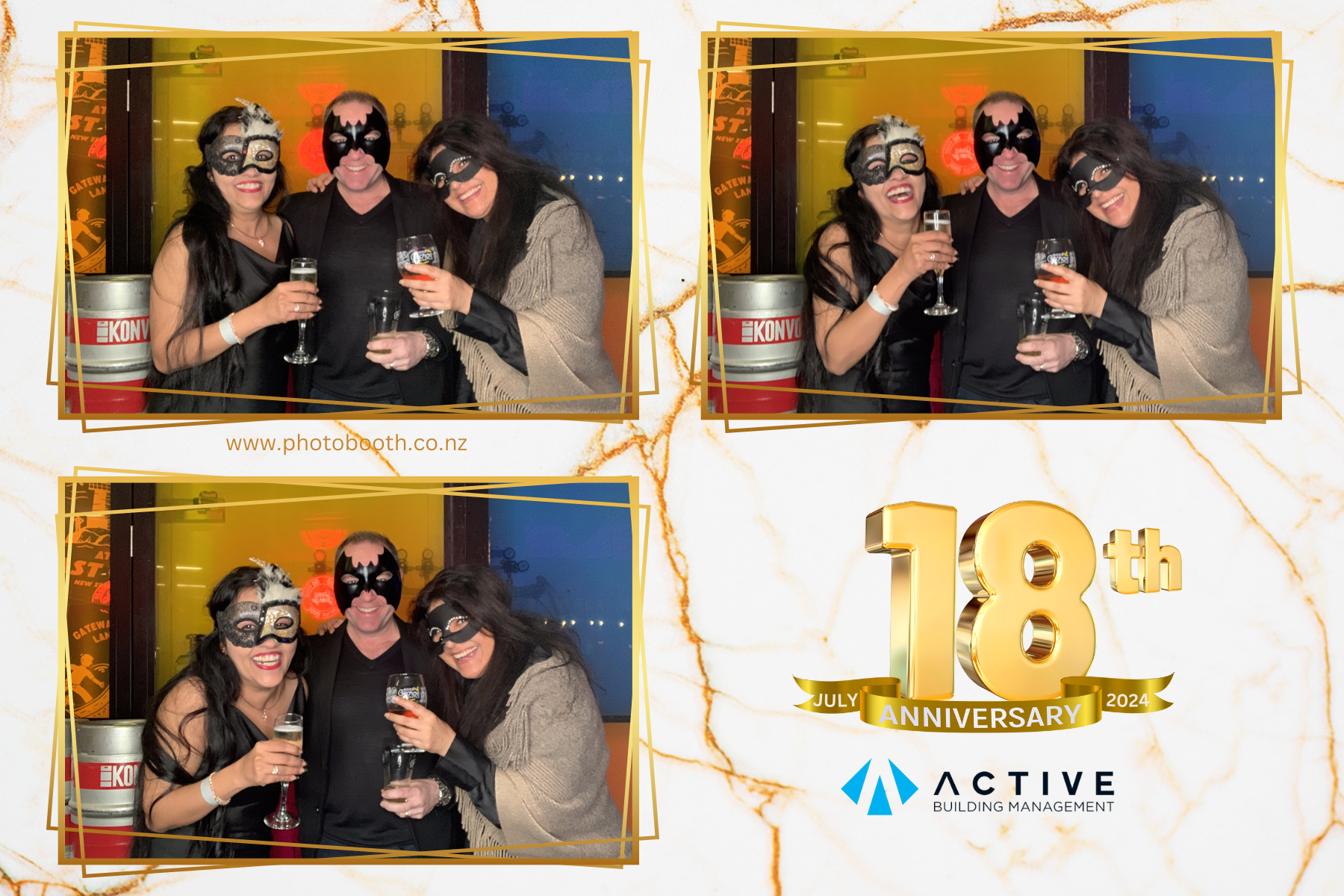 Active's 18th Anniversary | View more photos from the event at gallery.photobooth.co.nz/u/SelfieCentral/Actives-18th-Anniversary