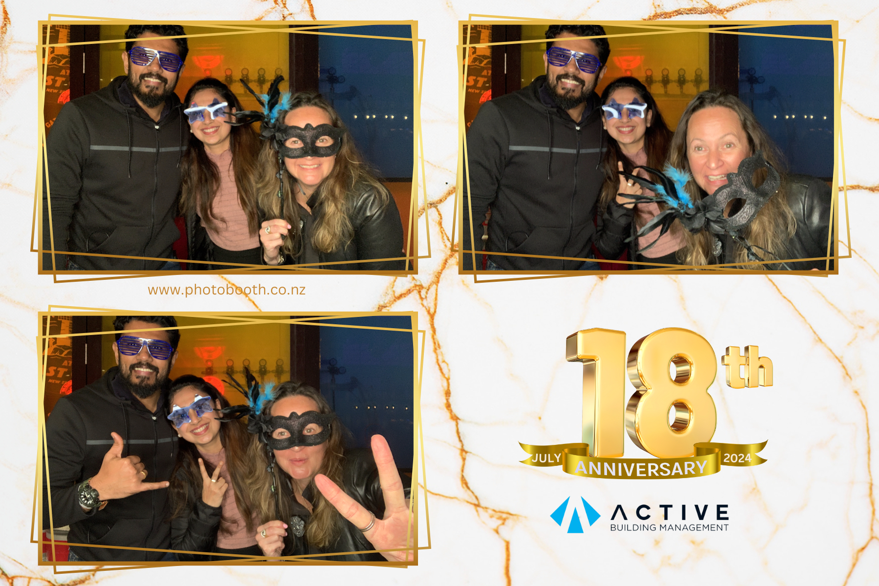 Active's 18th Anniversary | View more photos from the event at gallery.photobooth.co.nz/u/SelfieCentral/Actives-18th-Anniversary