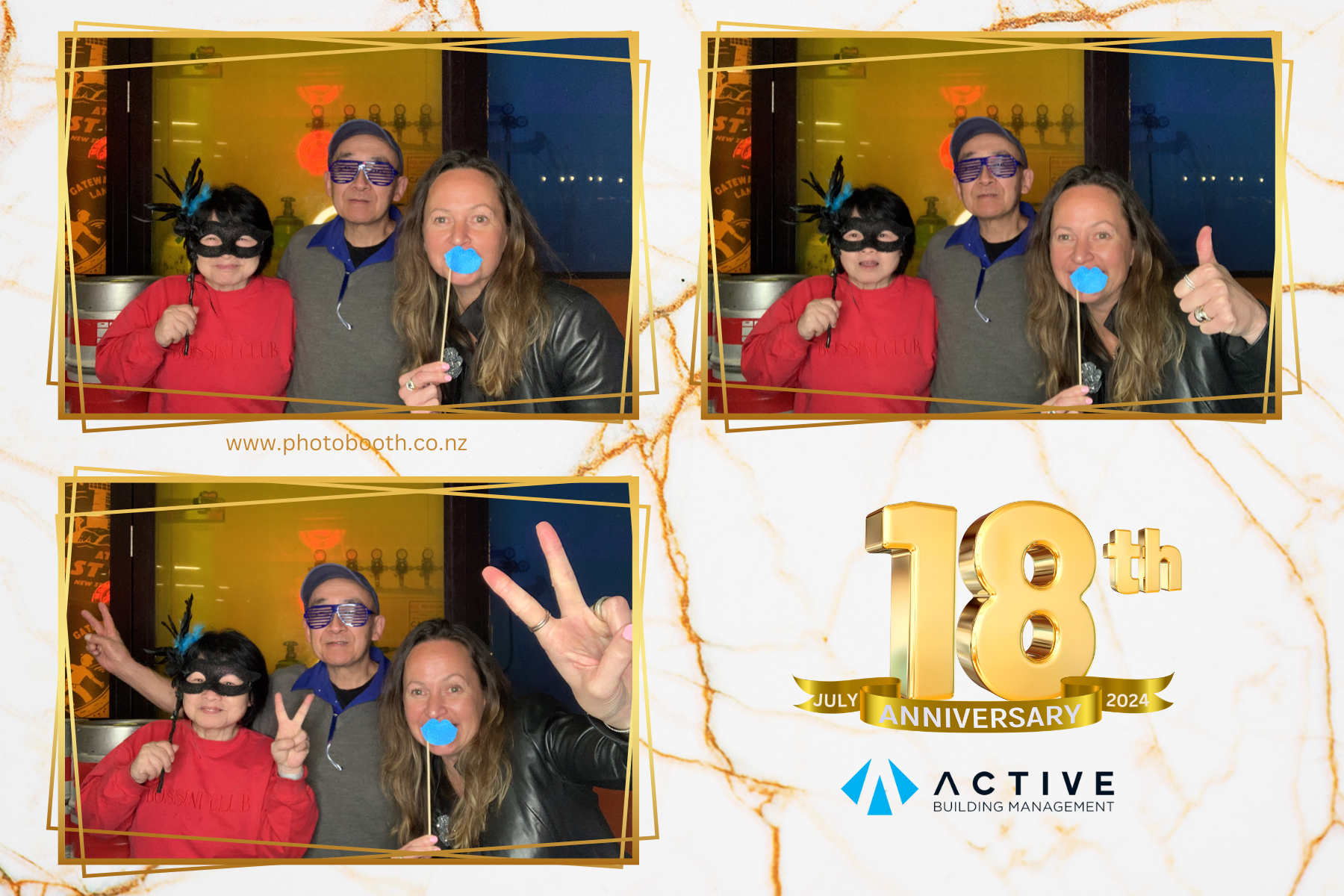 Active's 18th Anniversary | View more photos from the event at gallery.photobooth.co.nz/u/SelfieCentral/Actives-18th-Anniversary