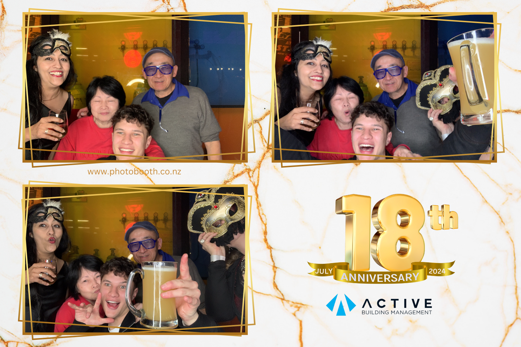 Active's 18th Anniversary | View more photos from the event at gallery.photobooth.co.nz/u/SelfieCentral/Actives-18th-Anniversary