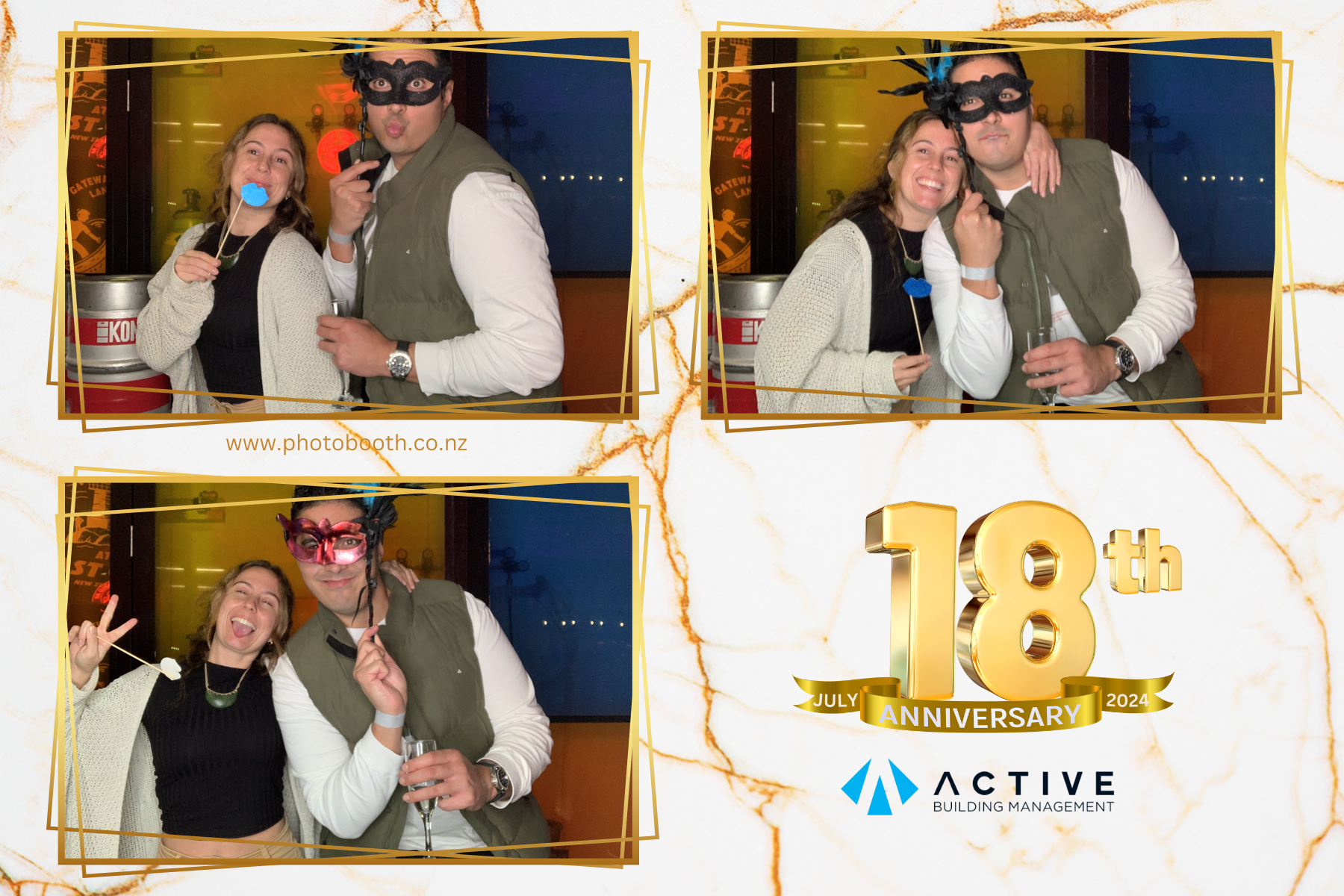Active's 18th Anniversary | View more photos from the event at gallery.photobooth.co.nz/u/SelfieCentral/Actives-18th-Anniversary