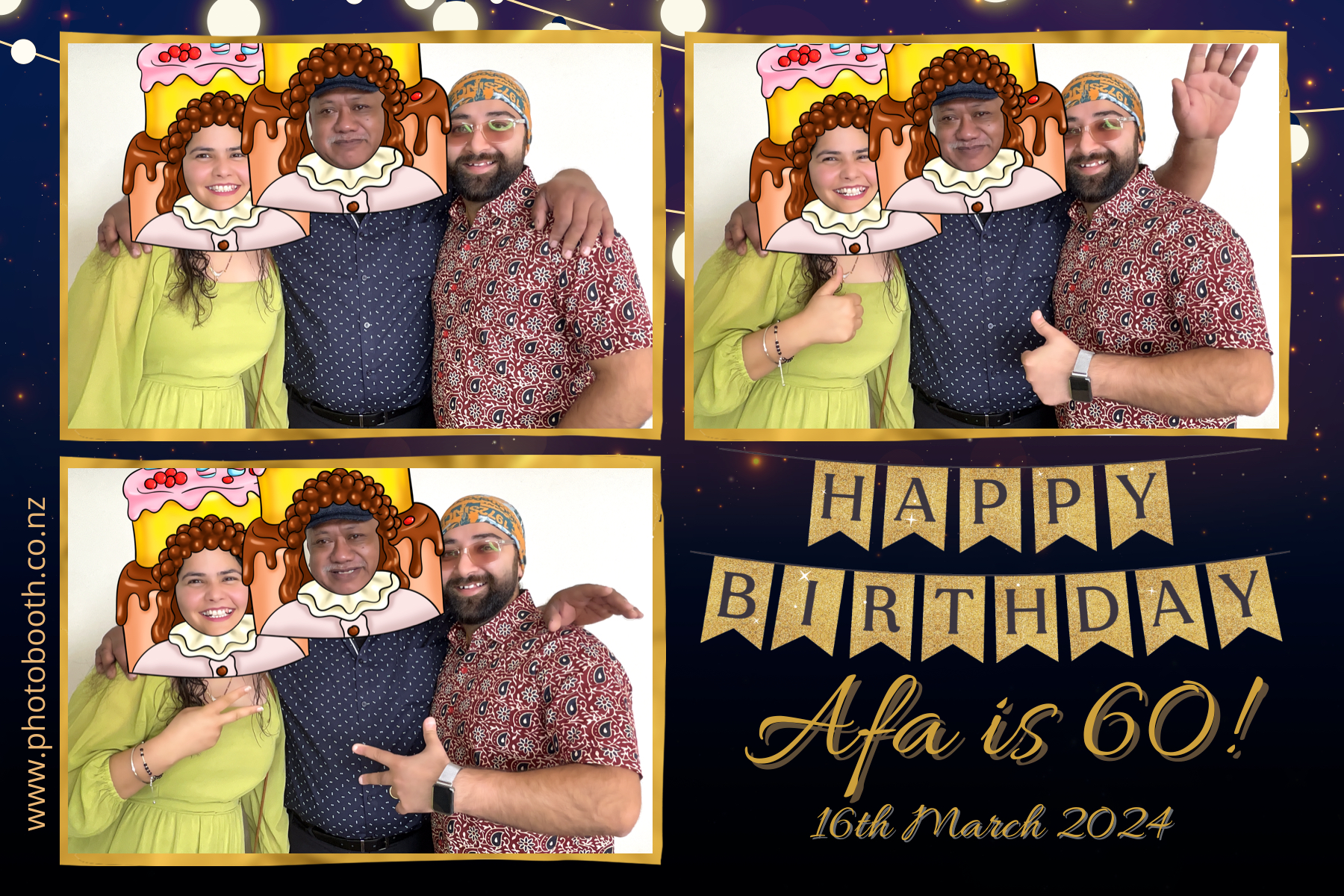 Afa's 60th | View more photos from the event at gallery.photobooth.co.nz/u/SelfieCentral/Afas-60th