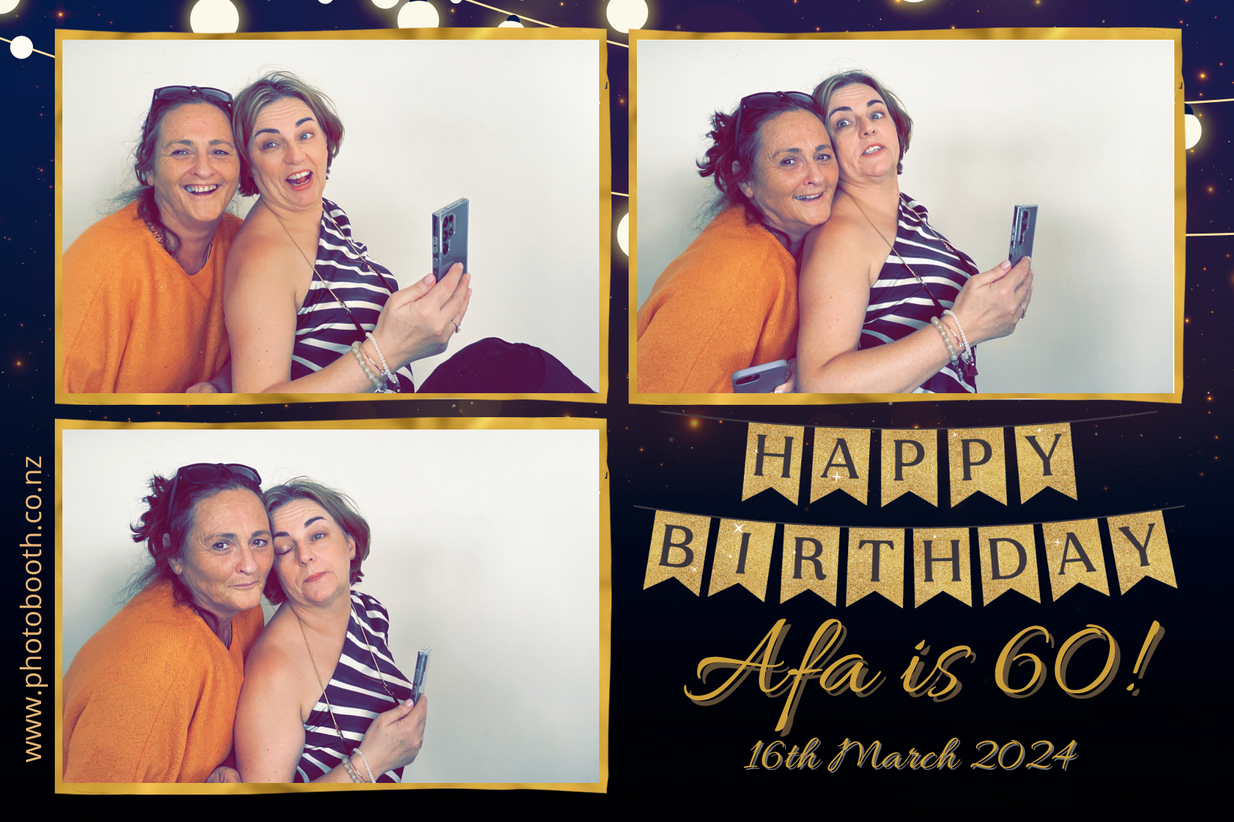 Afa's 60th | View more photos from the event at gallery.photobooth.co.nz/u/SelfieCentral/Afas-60th