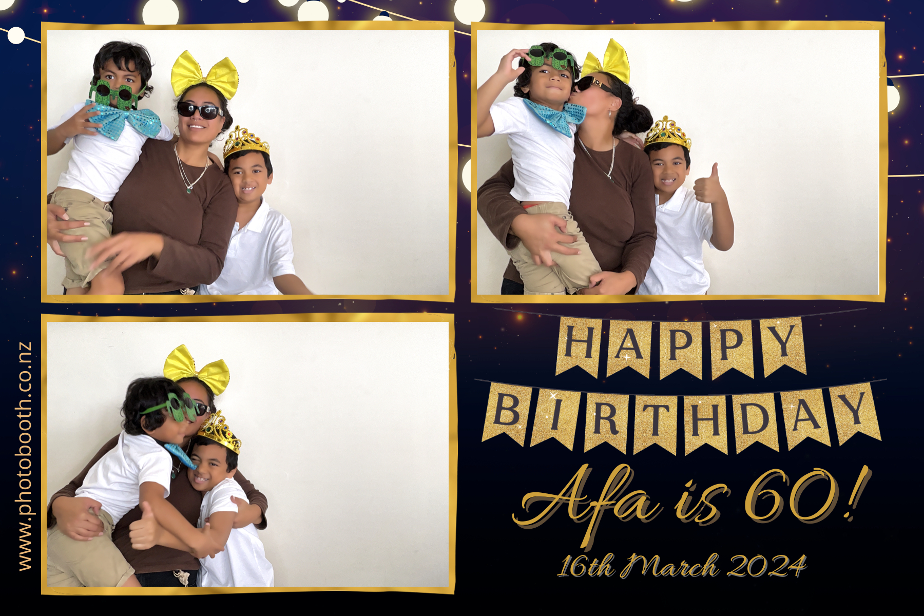 Afa's 60th | View more photos from the event at gallery.photobooth.co.nz/u/SelfieCentral/Afas-60th