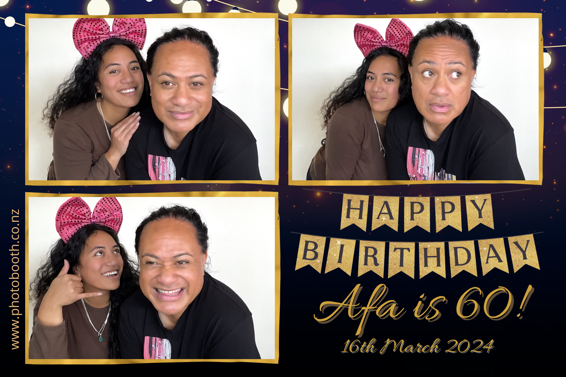 Afa's 60th | View more photos from the event at gallery.photobooth.co.nz/u/SelfieCentral/Afas-60th
