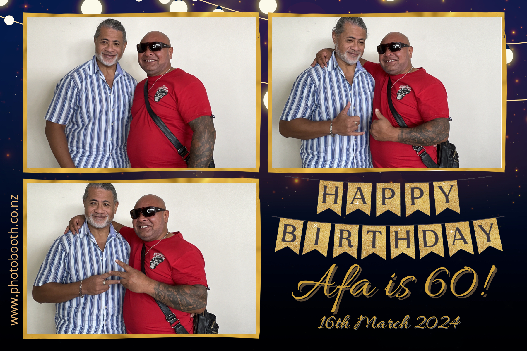 Afa's 60th | View more photos from the event at gallery.photobooth.co.nz/u/SelfieCentral/Afas-60th