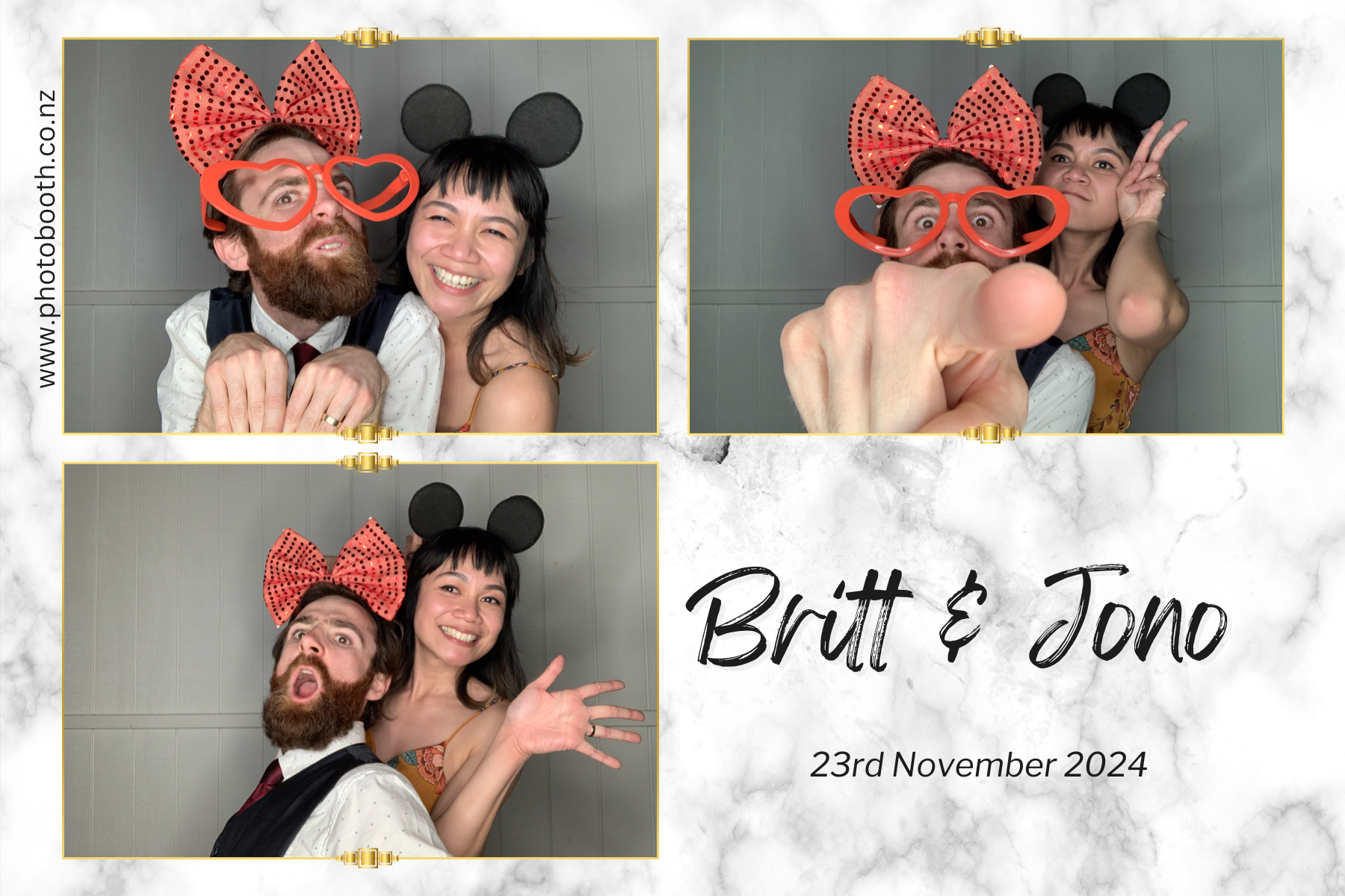 Britt & Jono's Wedding | View more photos from the event at gallery.photobooth.co.nz/u/SelfieCentral/Britt-Jonos-Wedding