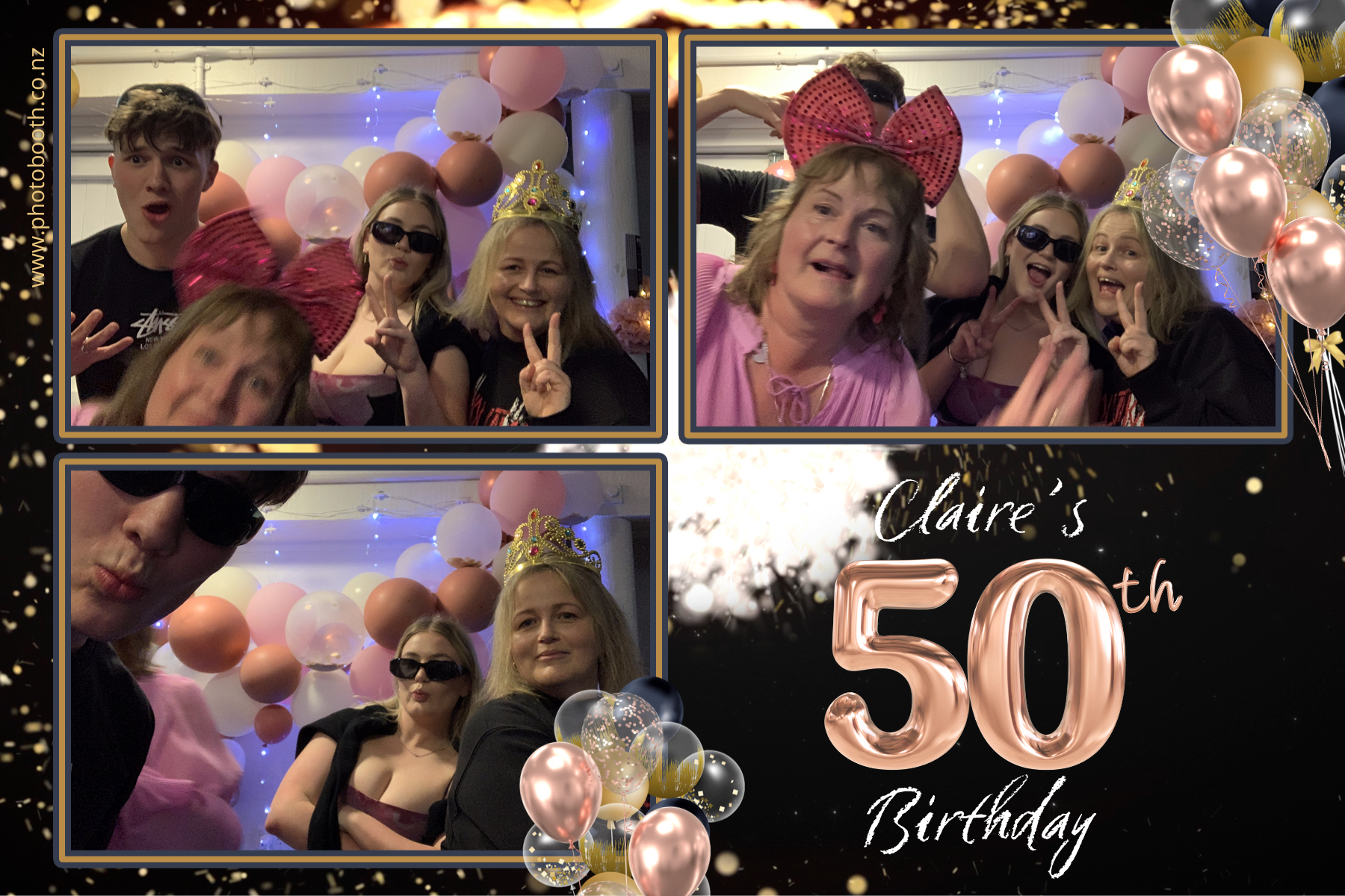Claire's 50th | View more photos from the event at gallery.photobooth.co.nz/u/SelfieCentral/Claires-50th