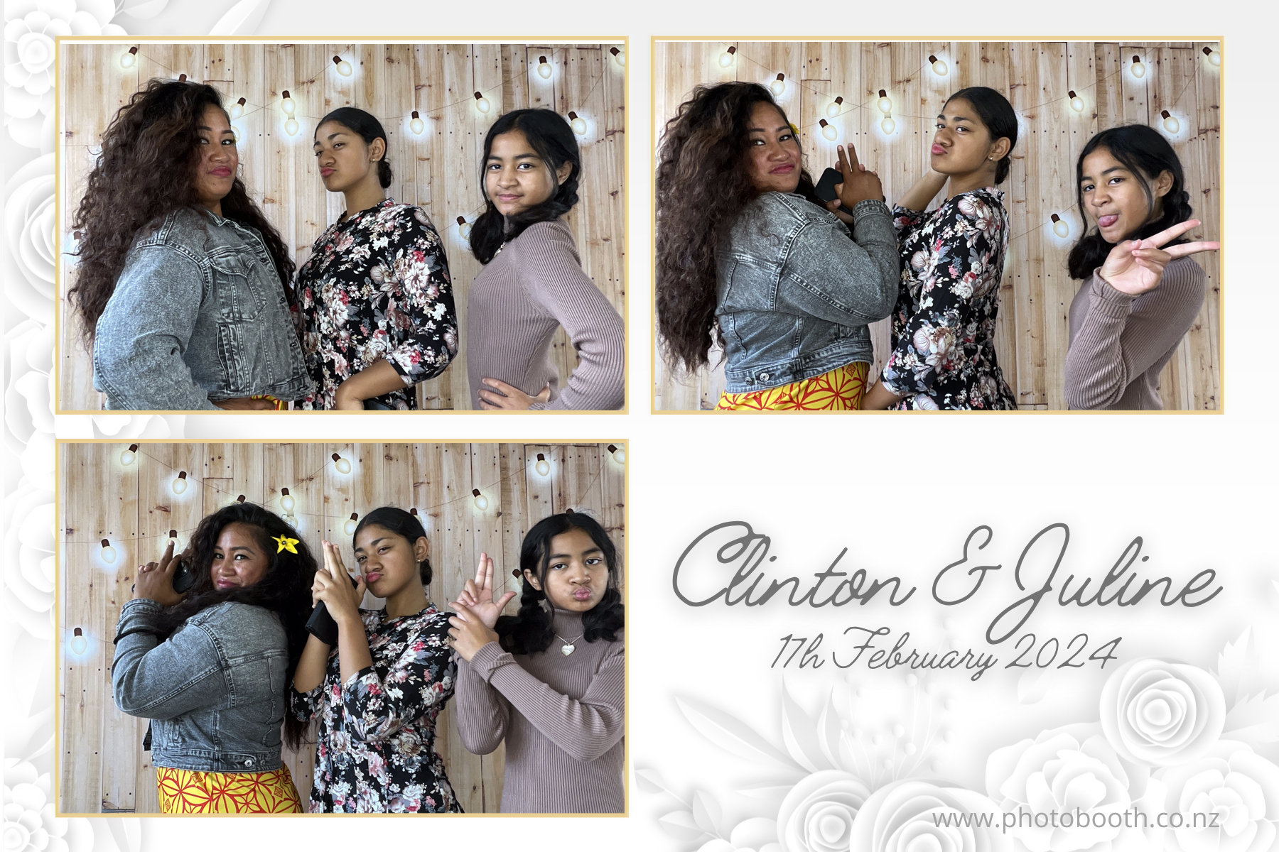 Clinton & Juline's Wedding | View more photos from the event at gallery.photobooth.co.nz/u/SelfieCentral/Clinton-Julines-Wedding