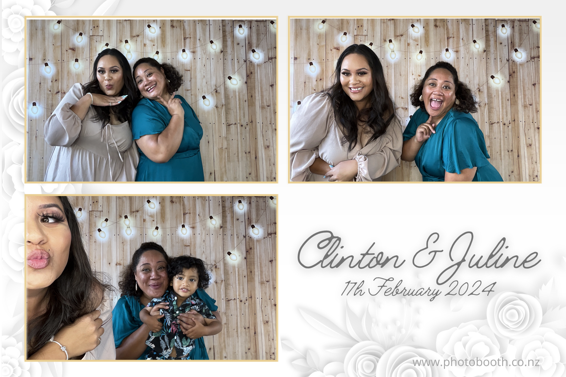 Clinton & Juline's Wedding | View more photos from the event at gallery.photobooth.co.nz/u/SelfieCentral/Clinton-Julines-Wedding