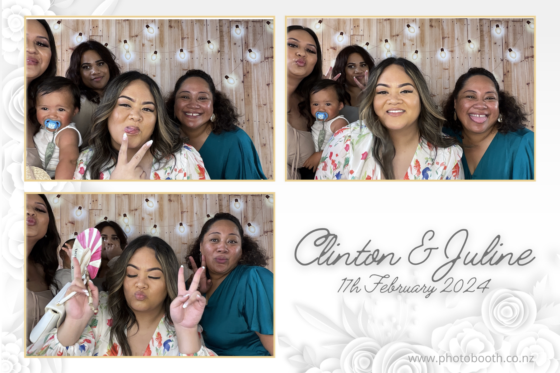 Clinton & Juline's Wedding | View more photos from the event at gallery.photobooth.co.nz/u/SelfieCentral/Clinton-Julines-Wedding