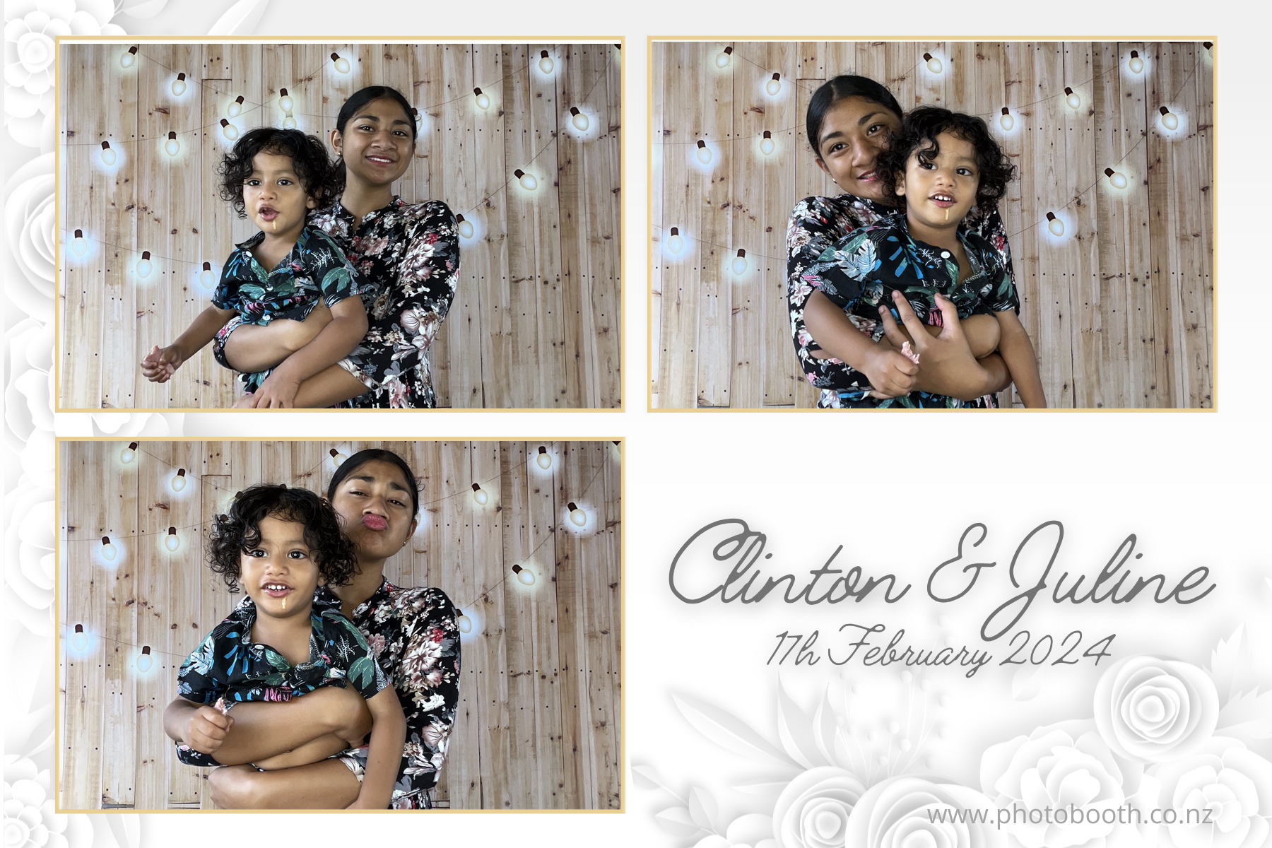Clinton & Juline's Wedding | View more photos from the event at gallery.photobooth.co.nz/u/SelfieCentral/Clinton-Julines-Wedding