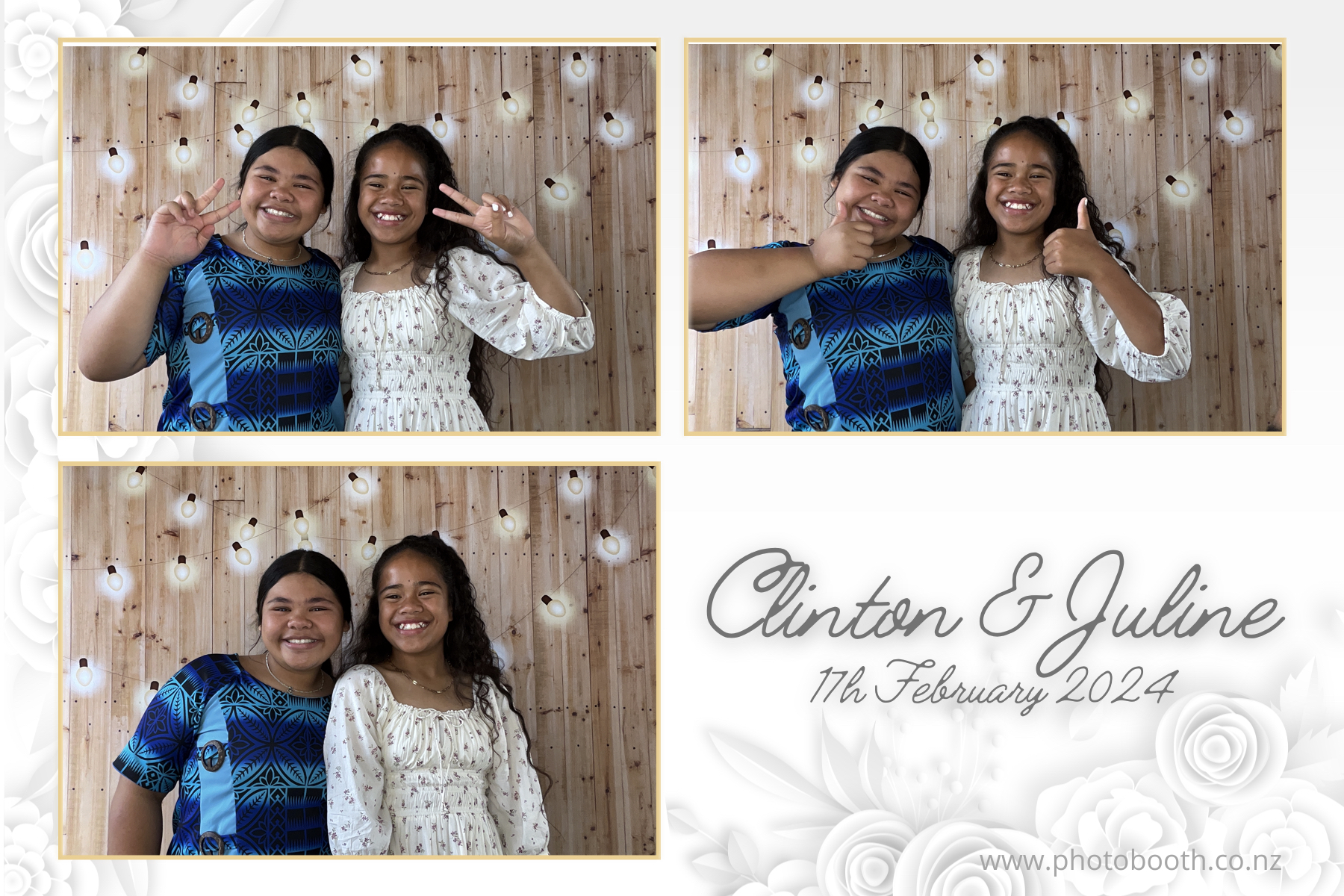 Clinton & Juline's Wedding | View more photos from the event at gallery.photobooth.co.nz/u/SelfieCentral/Clinton-Julines-Wedding