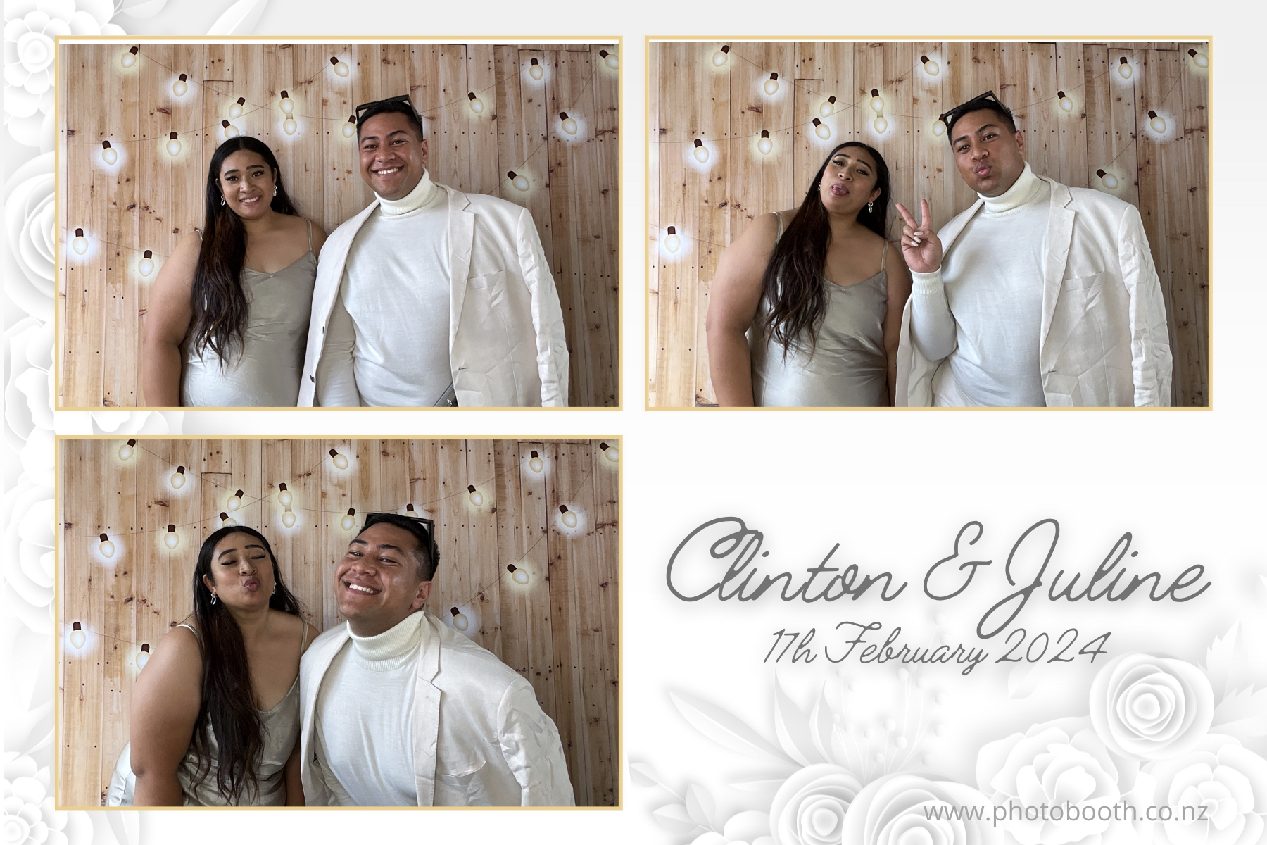 Clinton & Juline's Wedding | View more photos from the event at gallery.photobooth.co.nz/u/SelfieCentral/Clinton-Julines-Wedding