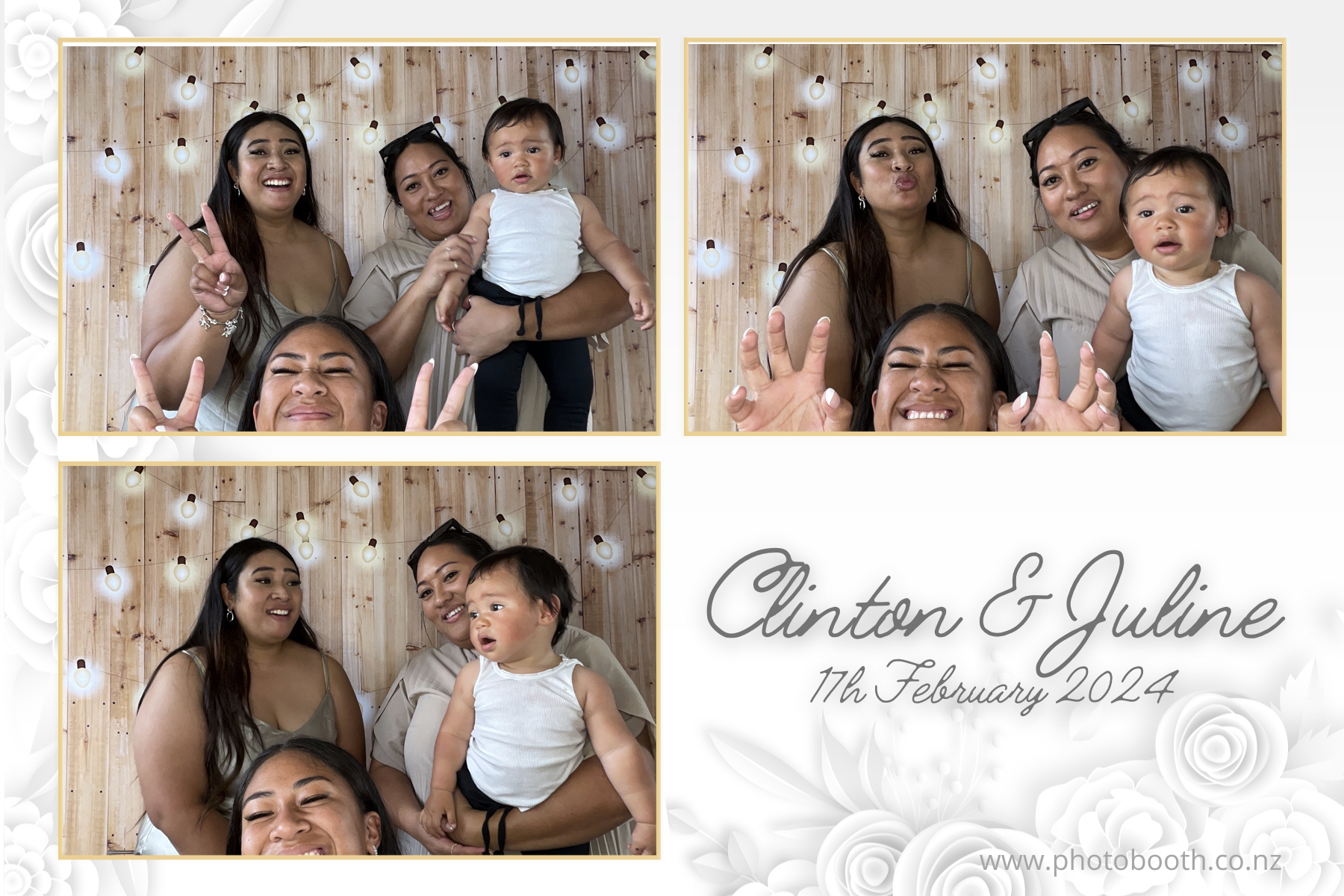 Clinton & Juline's Wedding | View more photos from the event at gallery.photobooth.co.nz/u/SelfieCentral/Clinton-Julines-Wedding