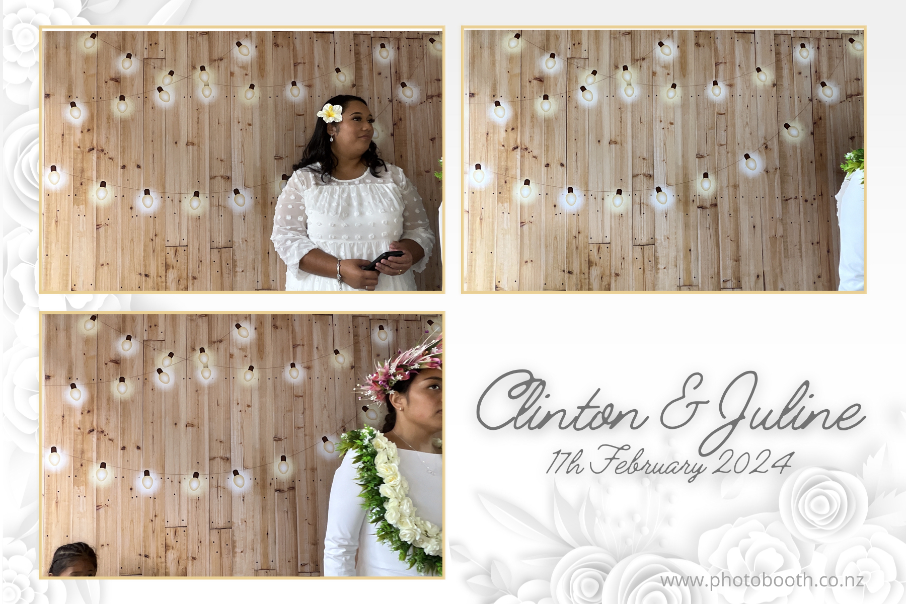 Clinton & Juline's Wedding | View more photos from the event at gallery.photobooth.co.nz/u/SelfieCentral/Clinton-Julines-Wedding