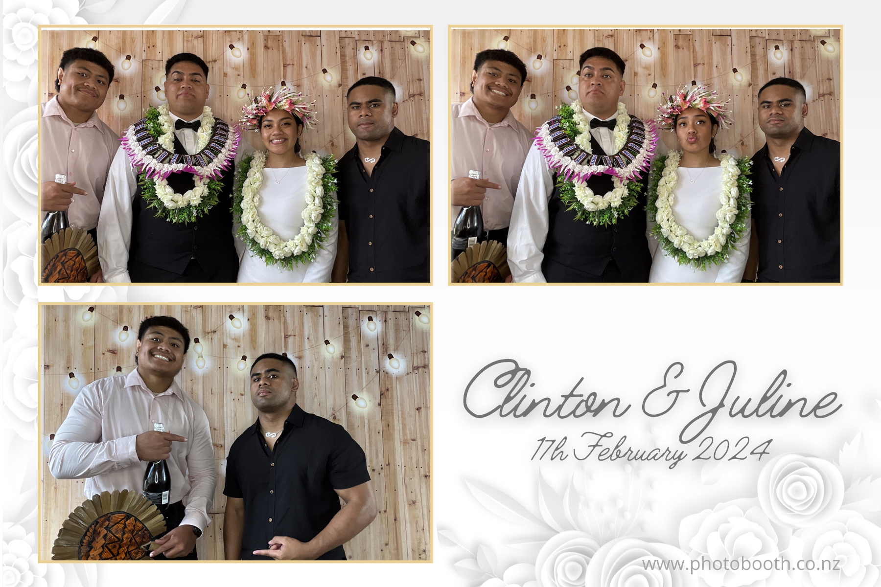 Clinton & Juline's Wedding | View more photos from the event at gallery.photobooth.co.nz/u/SelfieCentral/Clinton-Julines-Wedding