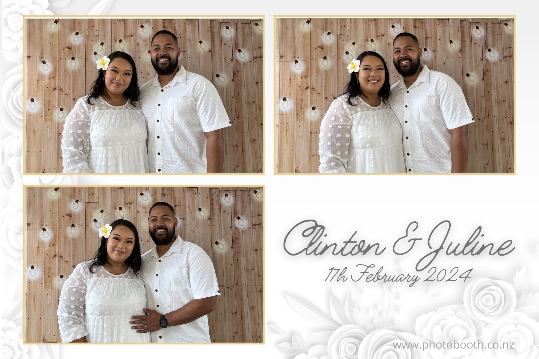 Clinton & Juline's Wedding | View more photos from the event at gallery.photobooth.co.nz/u/SelfieCentral/Clinton-Julines-Wedding