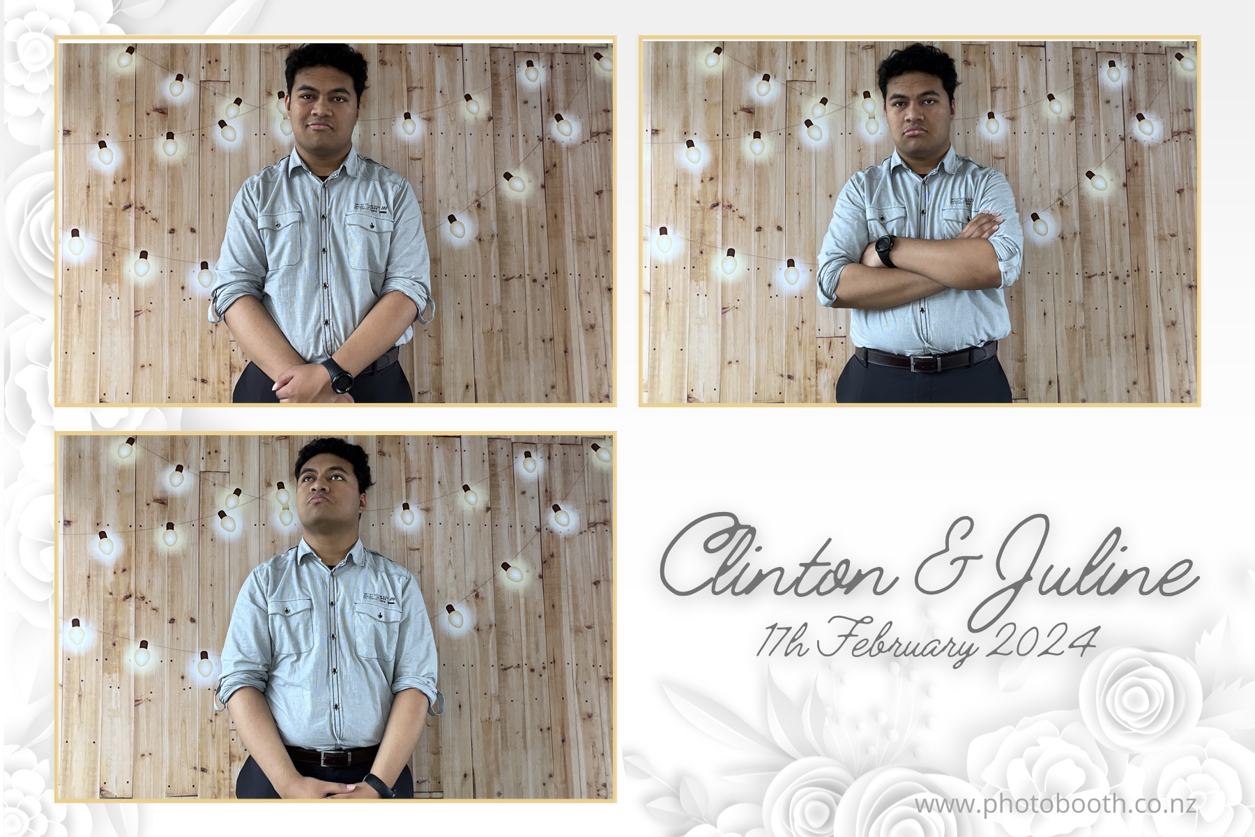 Clinton & Juline's Wedding | View more photos from the event at gallery.photobooth.co.nz/u/SelfieCentral/Clinton-Julines-Wedding