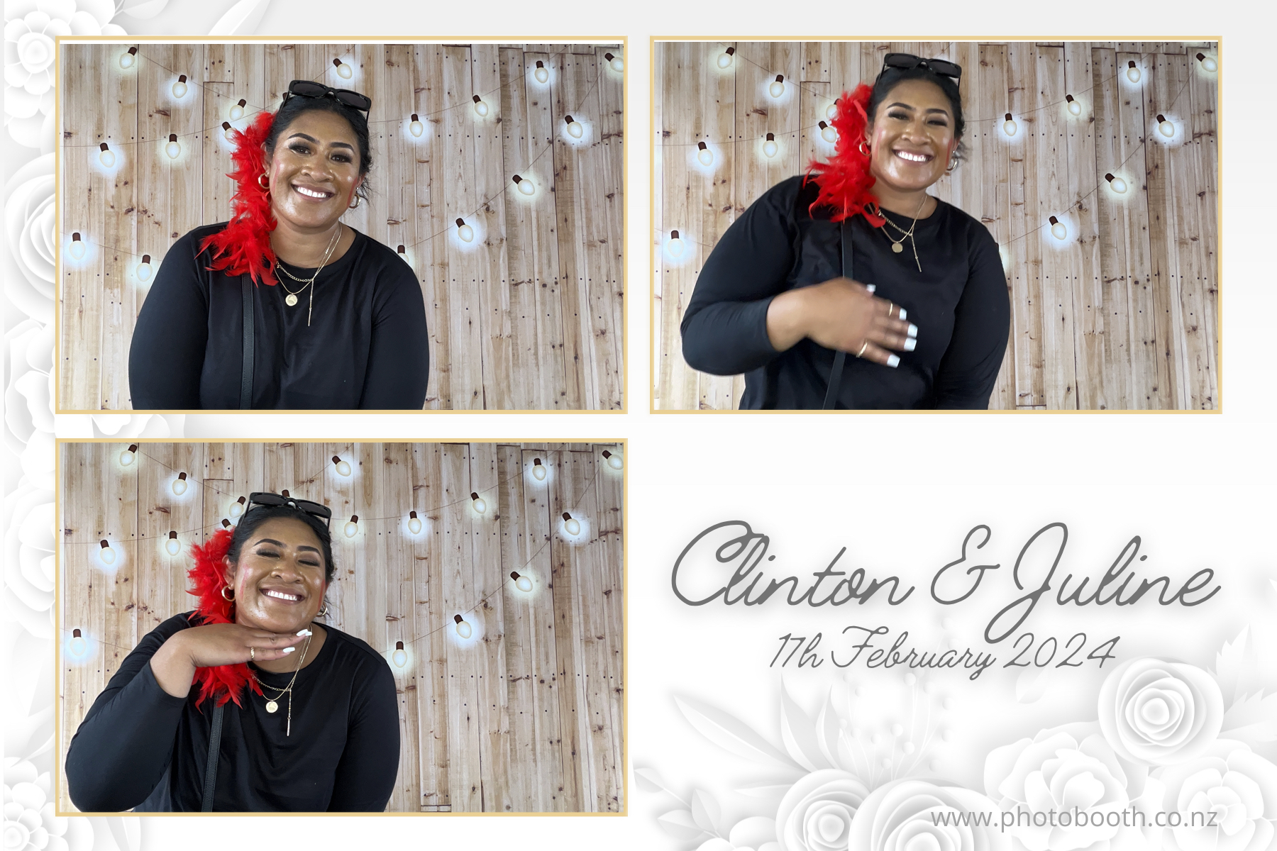 Clinton & Juline's Wedding | View more photos from the event at gallery.photobooth.co.nz/u/SelfieCentral/Clinton-Julines-Wedding