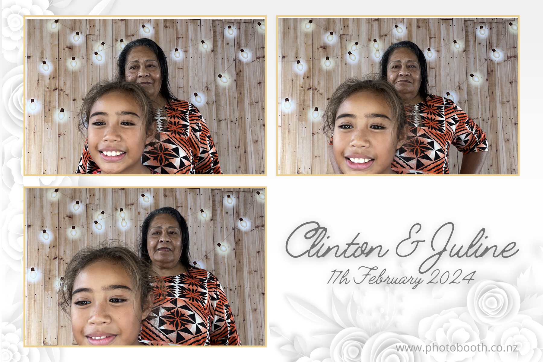 Clinton & Juline's Wedding | View more photos from the event at gallery.photobooth.co.nz/u/SelfieCentral/Clinton-Julines-Wedding
