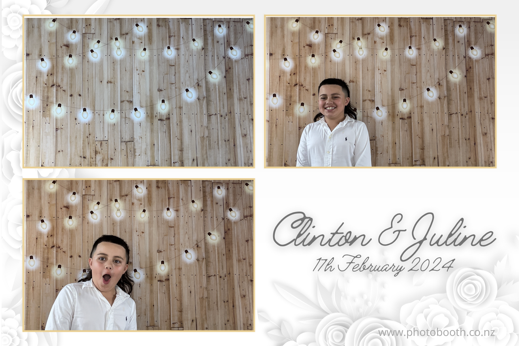 Clinton & Juline's Wedding | View more photos from the event at gallery.photobooth.co.nz/u/SelfieCentral/Clinton-Julines-Wedding